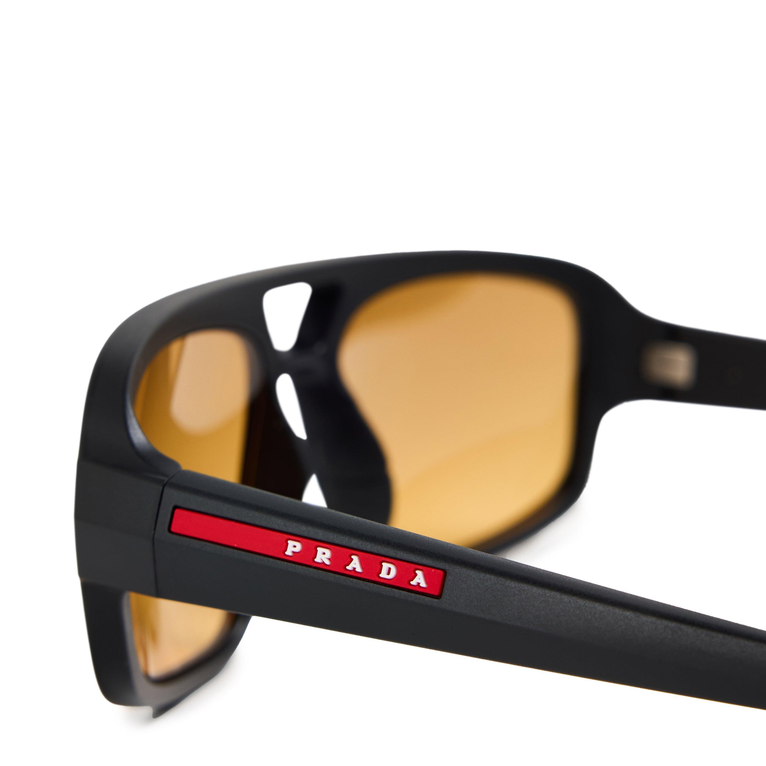 Black/Orange - Prada - Men's 0PS B11SU Aviator Sunglasses - 3