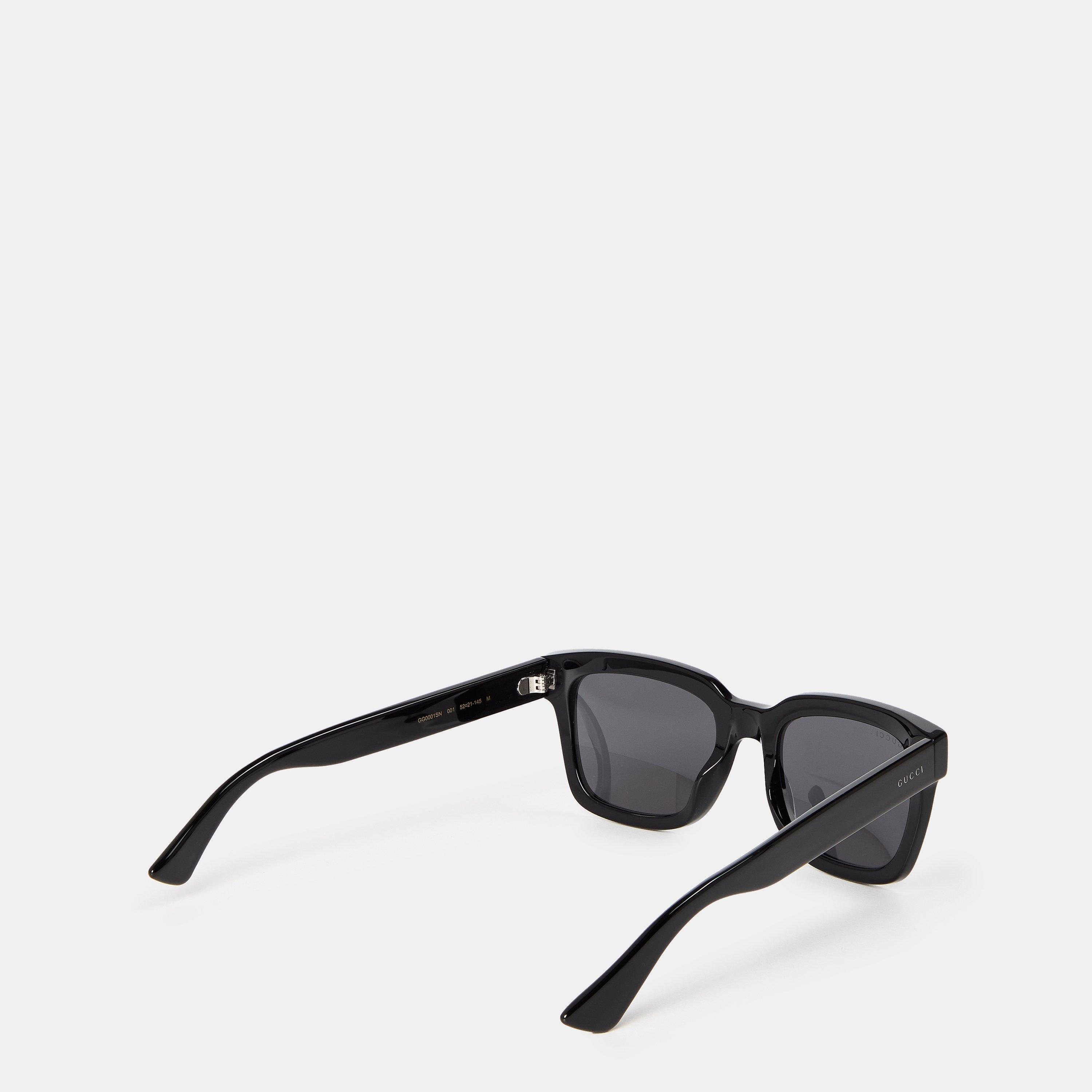 Black 002 - Gucci - Men's Logo Sunglasses - 2