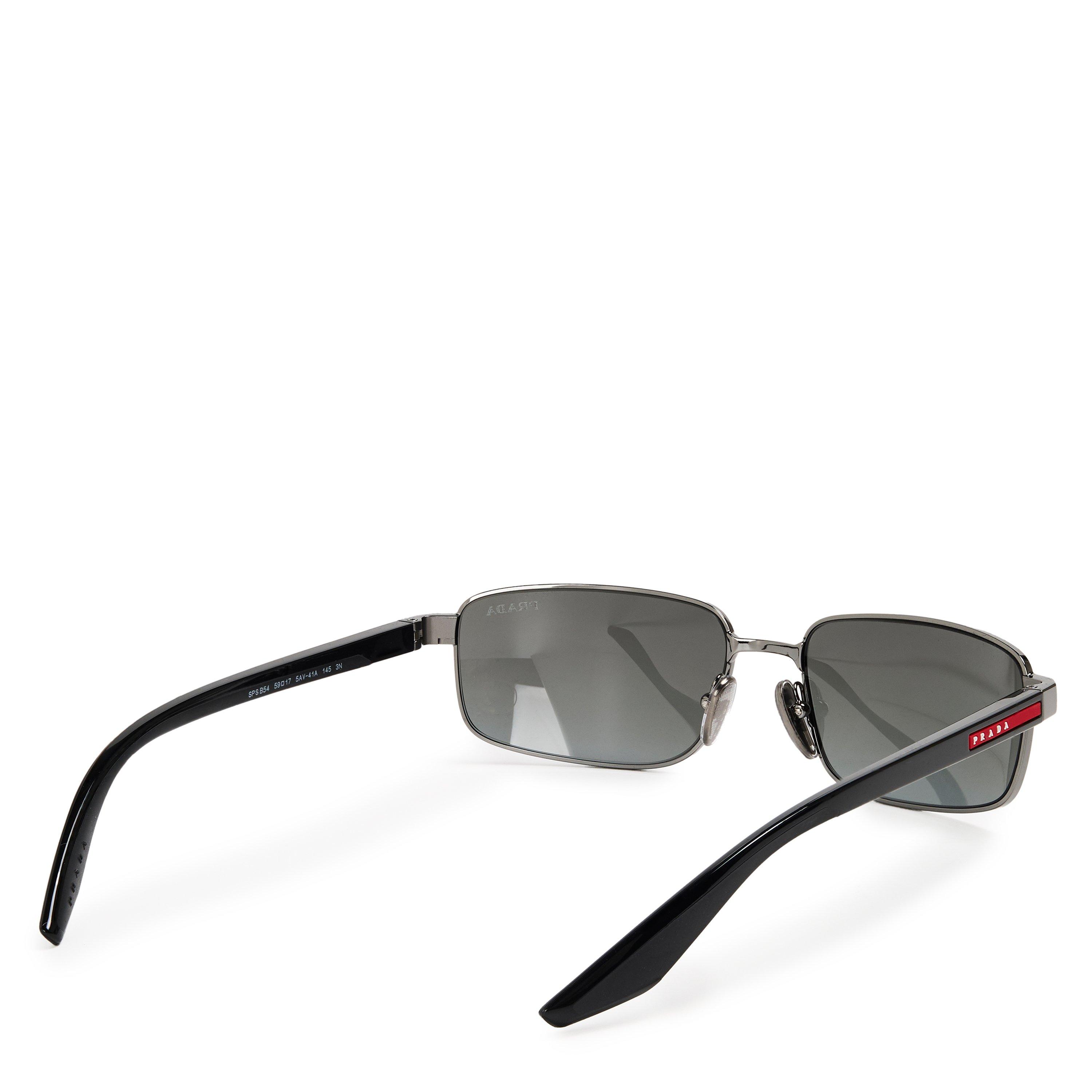 Metal Grey - Prada - Men's 0PS B54S Oval Sunglasses - 2