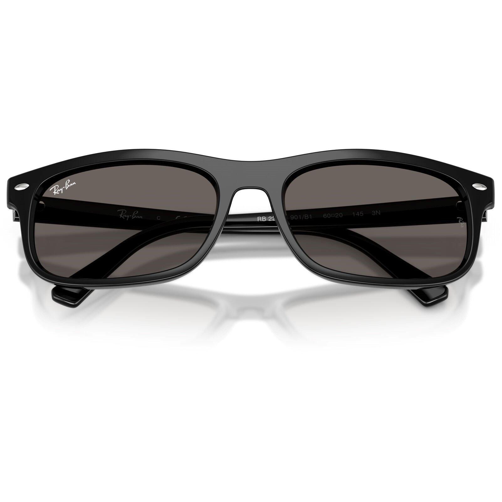 Black/Dark Grey - Ray-Ban - 0RB2224 Rectangle Sunglasses - 6