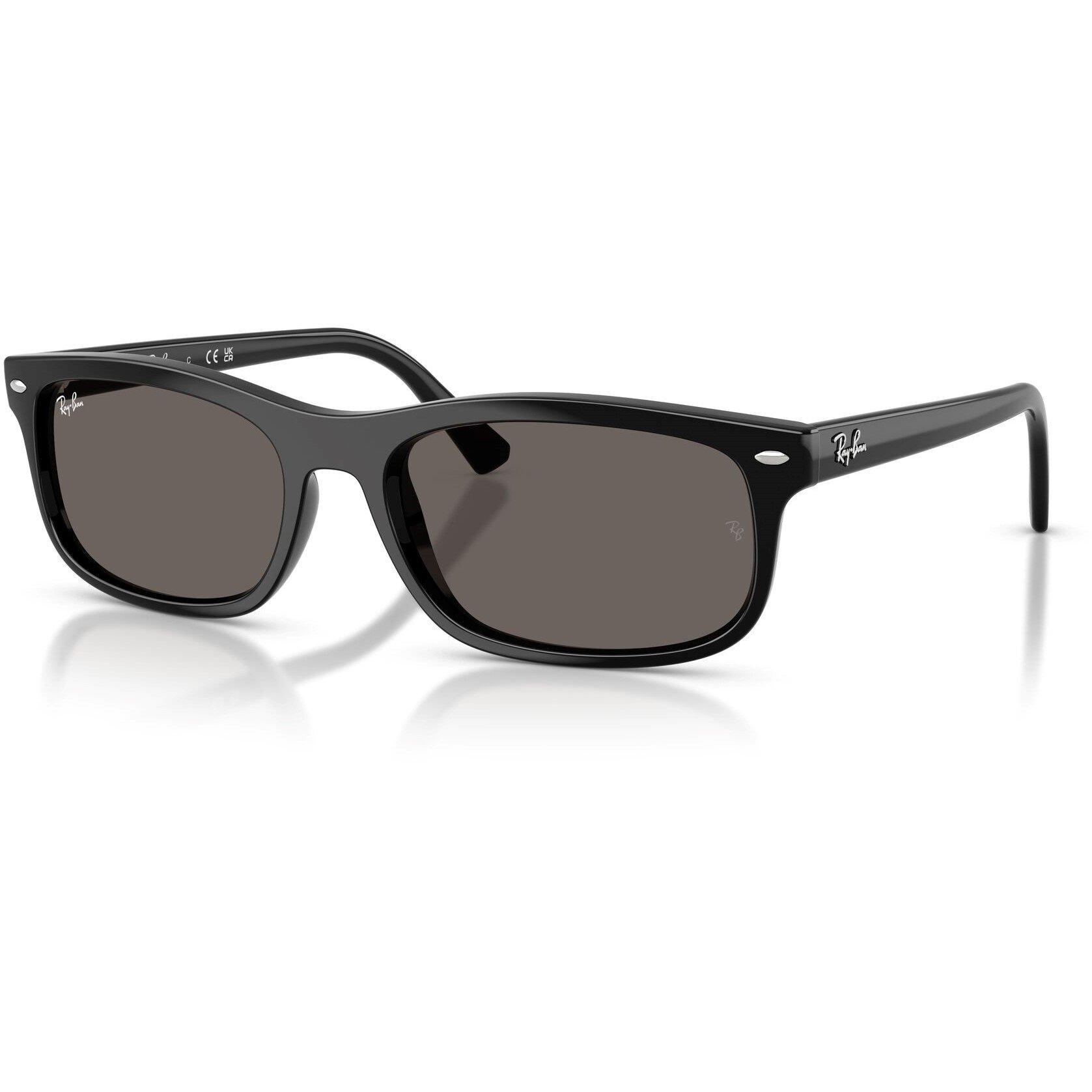 Black/Dark Grey - Ray-Ban - 0RB2224 Rectangle Sunglasses - 9