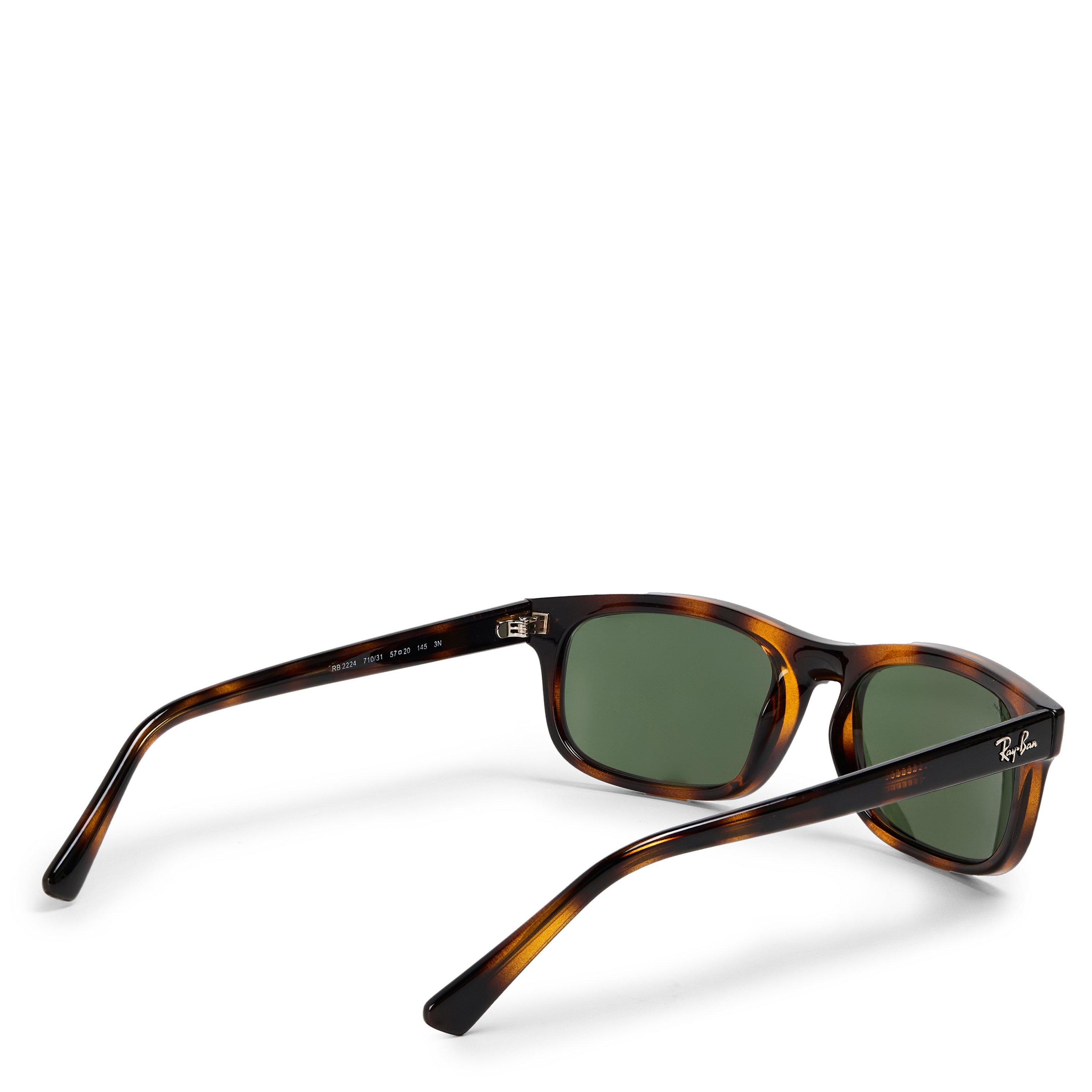 Havana/Green - Ray-Ban - 0RB2224 Rectangle Sunglasses - 2