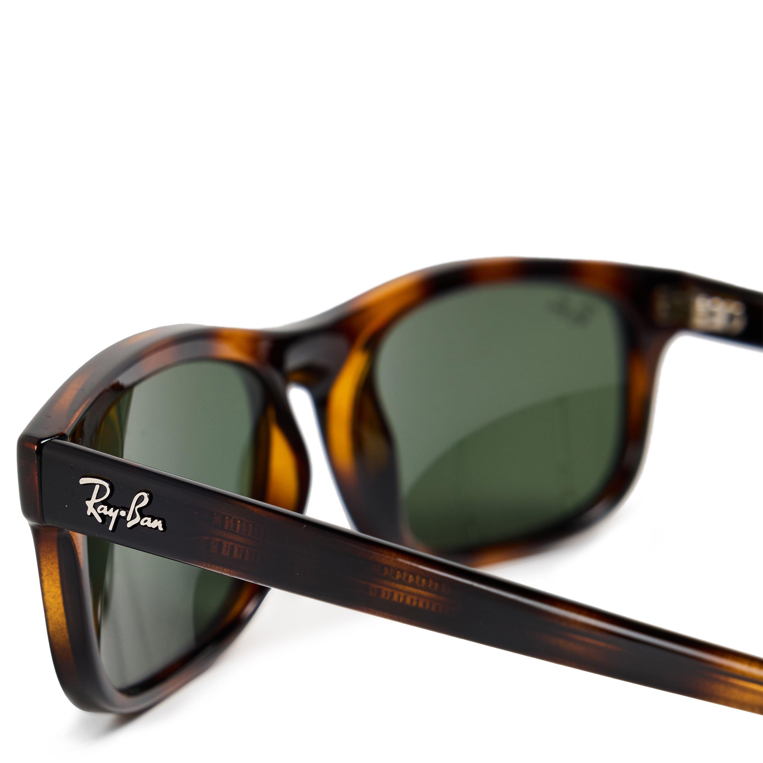 Havana/Green - Ray-Ban - 0RB2224 Rectangle Sunglasses - 3