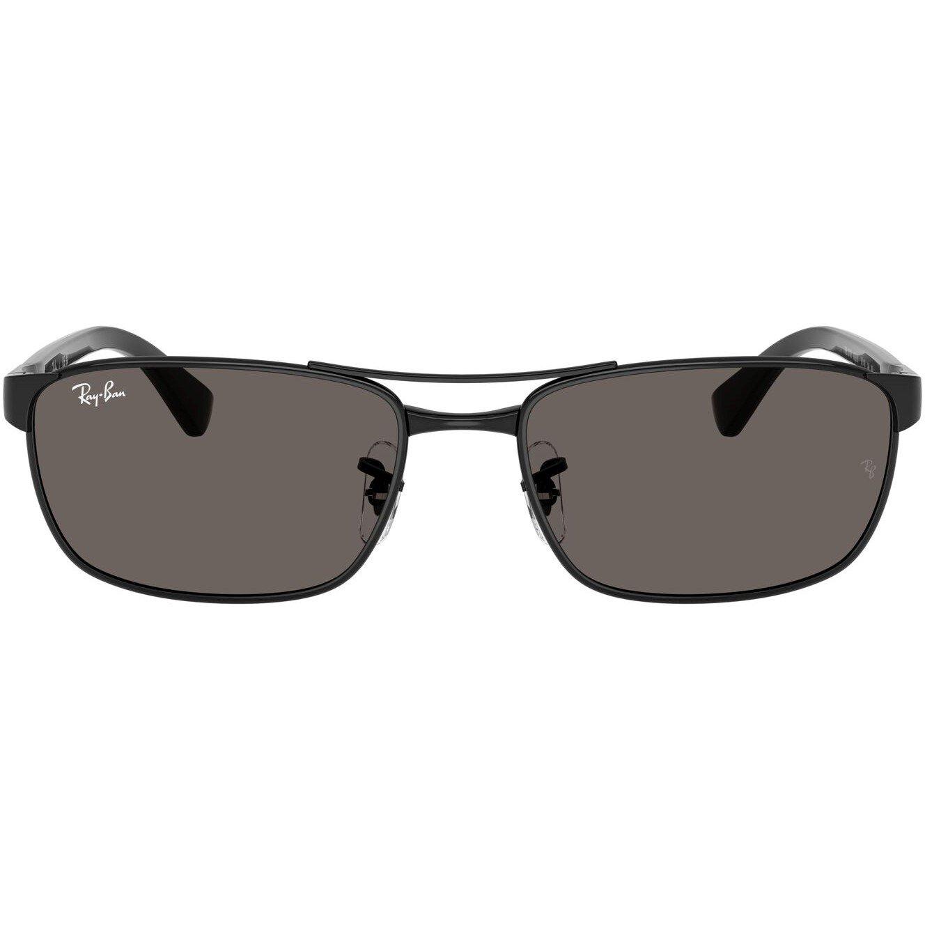 Black/Dark Grey - Ray-Ban - 0RB3778 Oval Sunglasses - 2