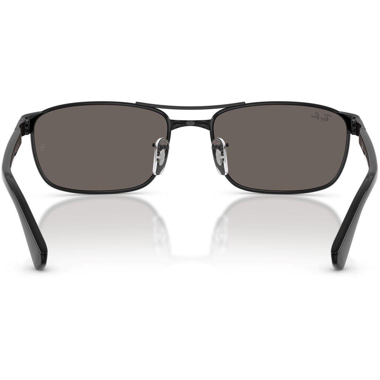 Black/Dark Grey - Ray-Ban - 0RB3778 Oval Sunglasses - 5