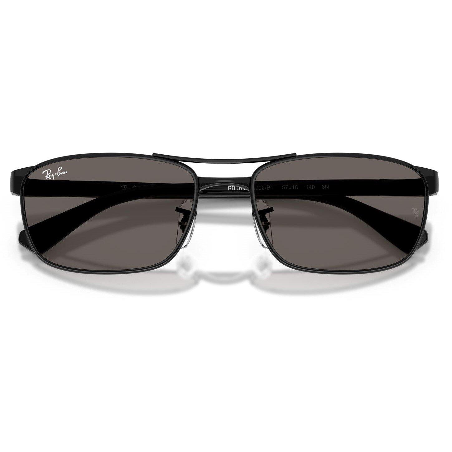 Black/Dark Grey - Ray-Ban - 0RB3778 Oval Sunglasses - 6