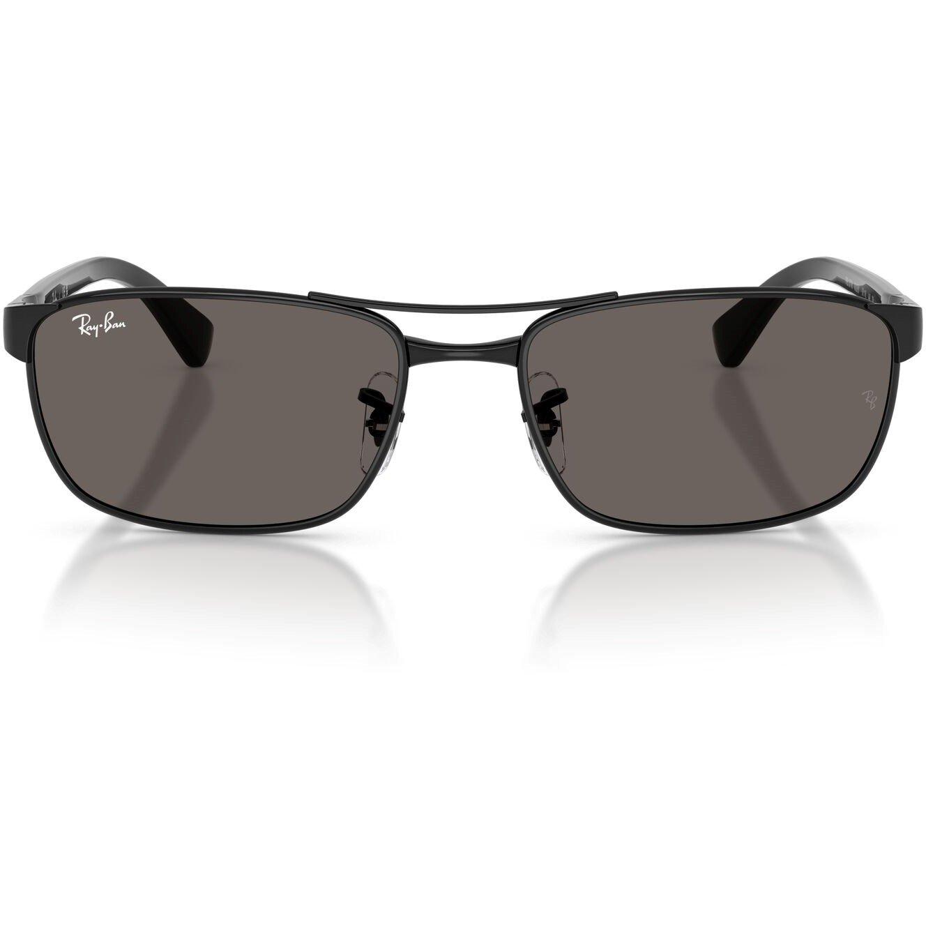 Black/Dark Grey - Ray-Ban - 0RB3778 Oval Sunglasses - 7