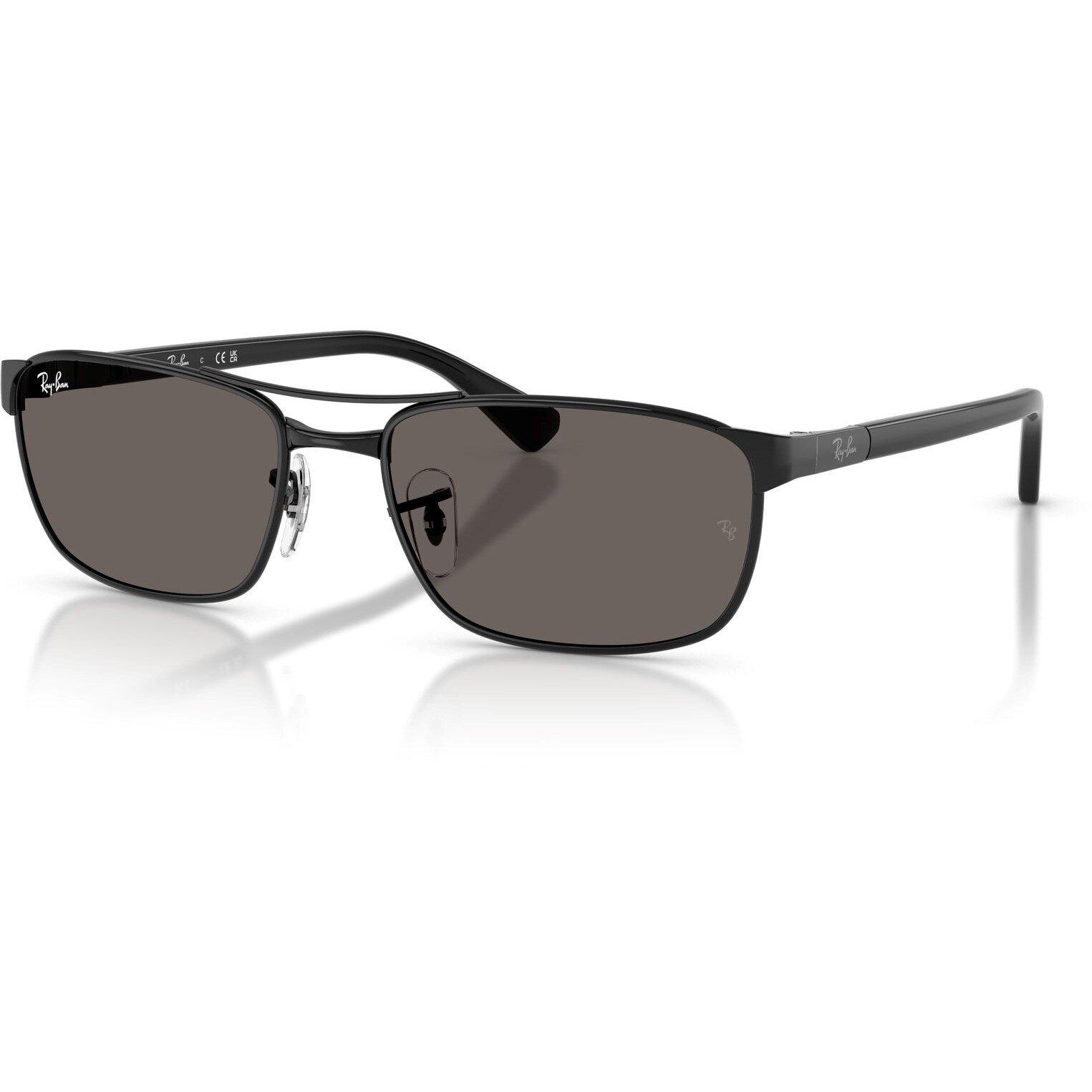 Black/Dark Grey - Ray-Ban - 0RB3778 Oval Sunglasses - 9