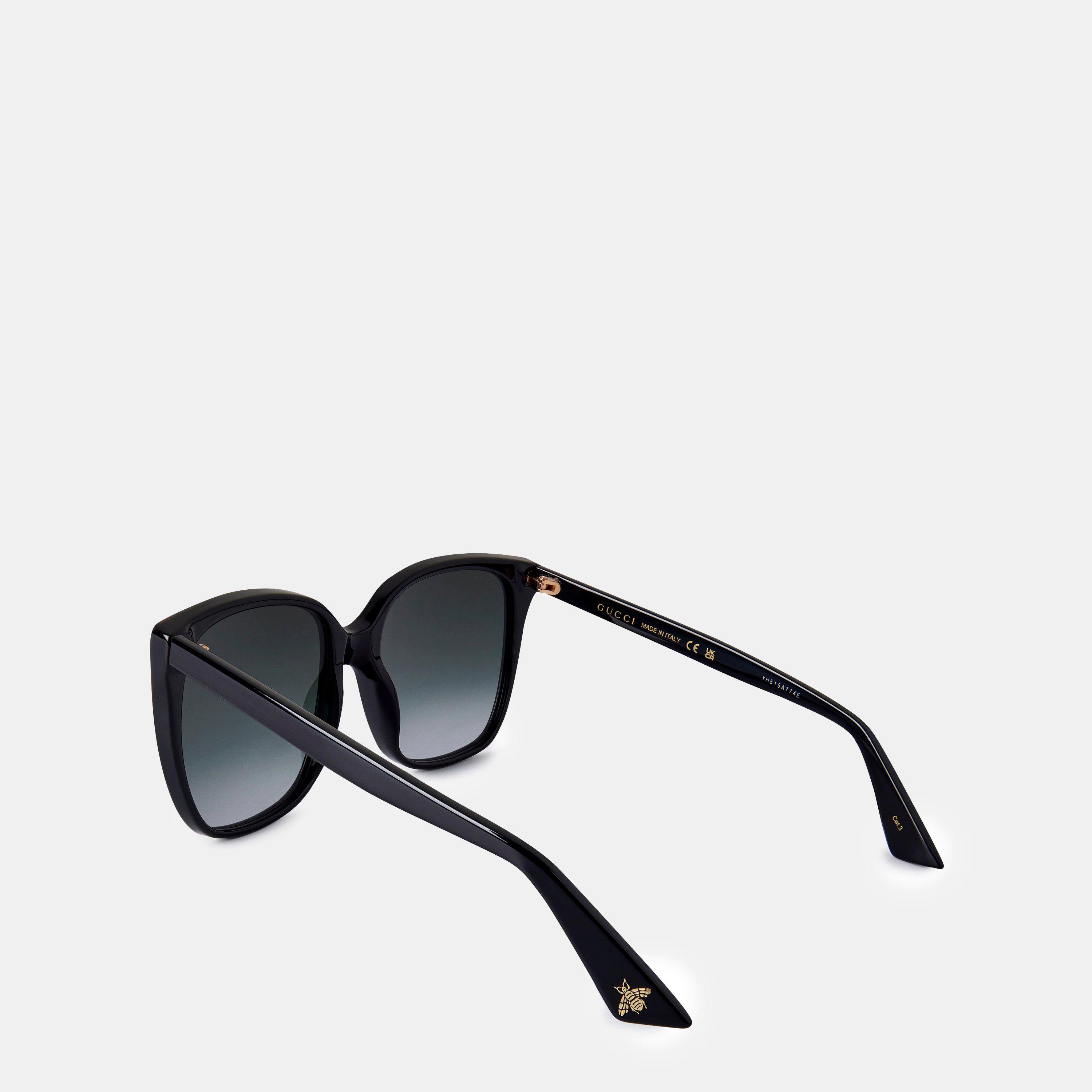 Black - Gucci - Women's Interlocking G Sunglasses - 2