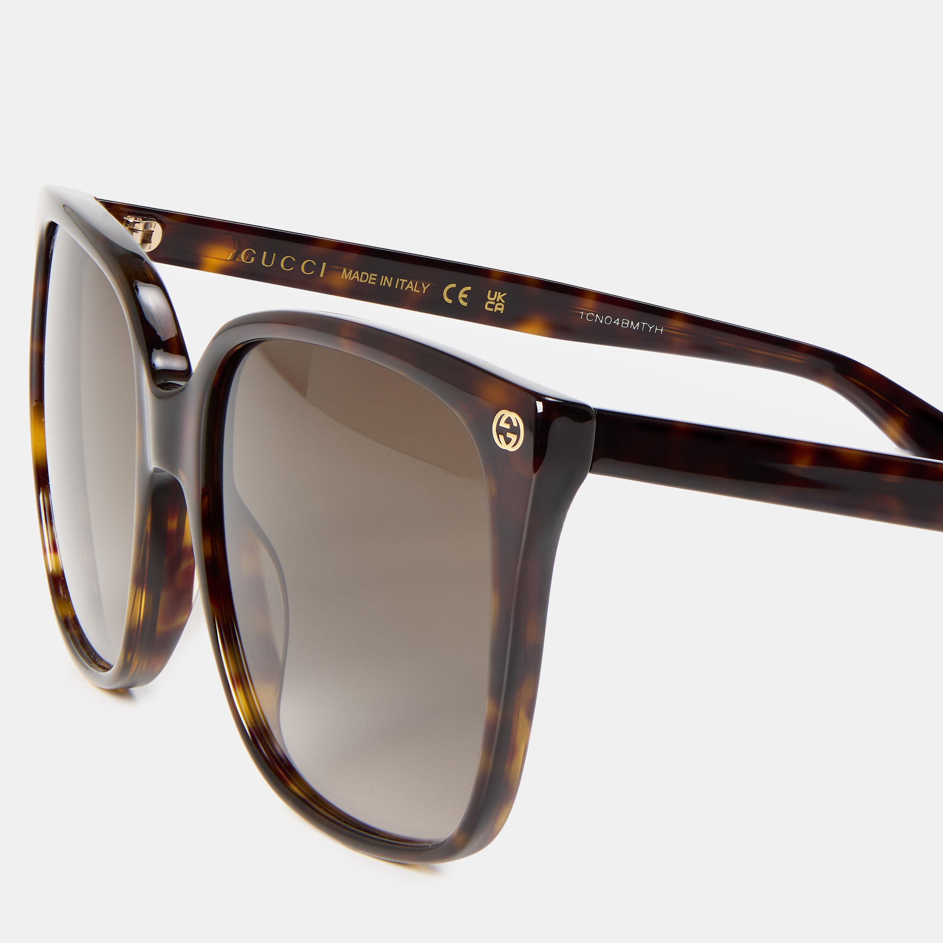 Hav/Brown - Gucci - Gucci GG0022S Women’s Oversized Sunglasses - 4
