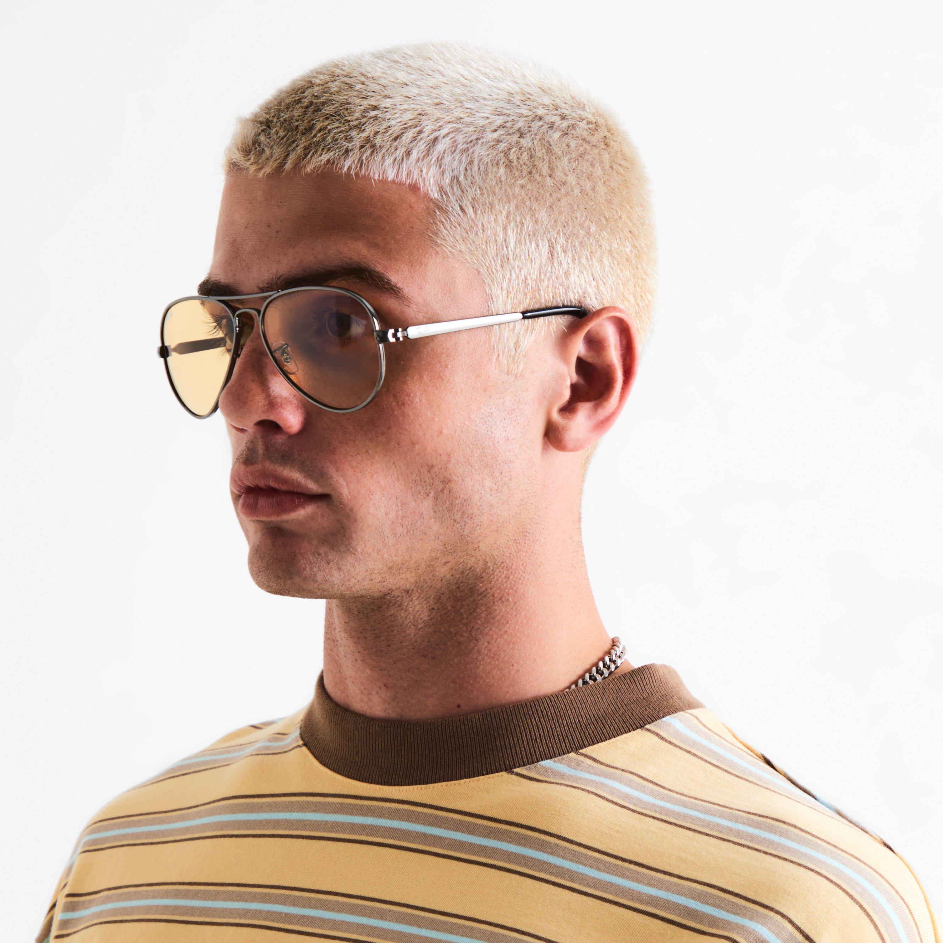 Gunmetal/Yellow - Ray-Ban - Aviator Max Sunglasses - 3