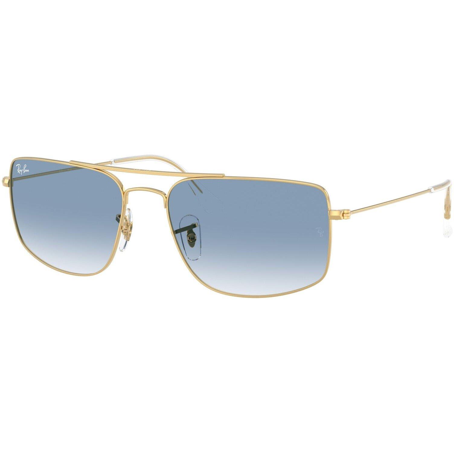 Ray-Ban Explorer 3 RB3779, Arista Gold Sunglasses Clear Gradient Blue lenses, Mojo Glasses - Image 6