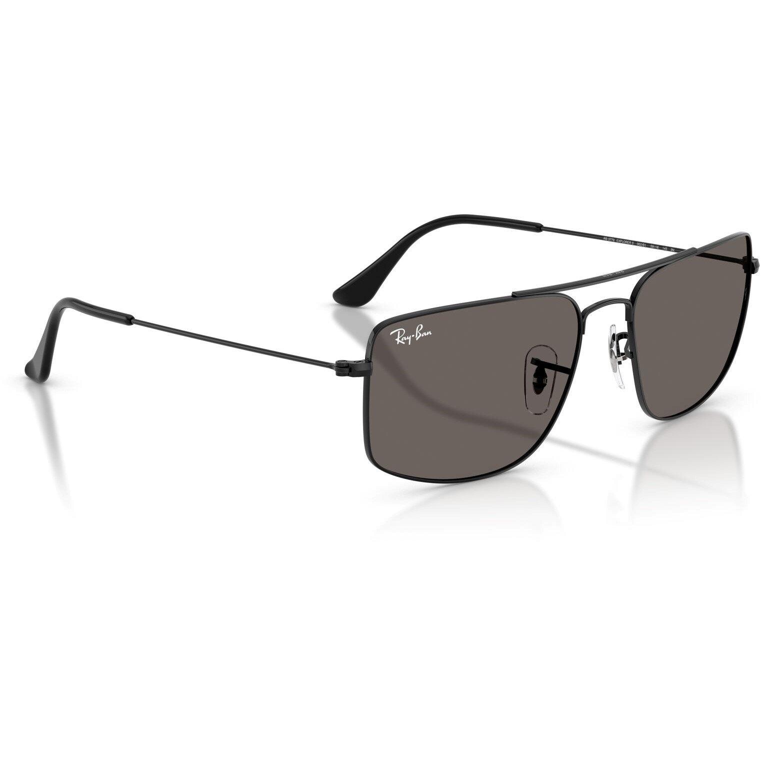 Black/Dark Grey - Ray-Ban - EXPLORER 3 Square Sunglasses - 4