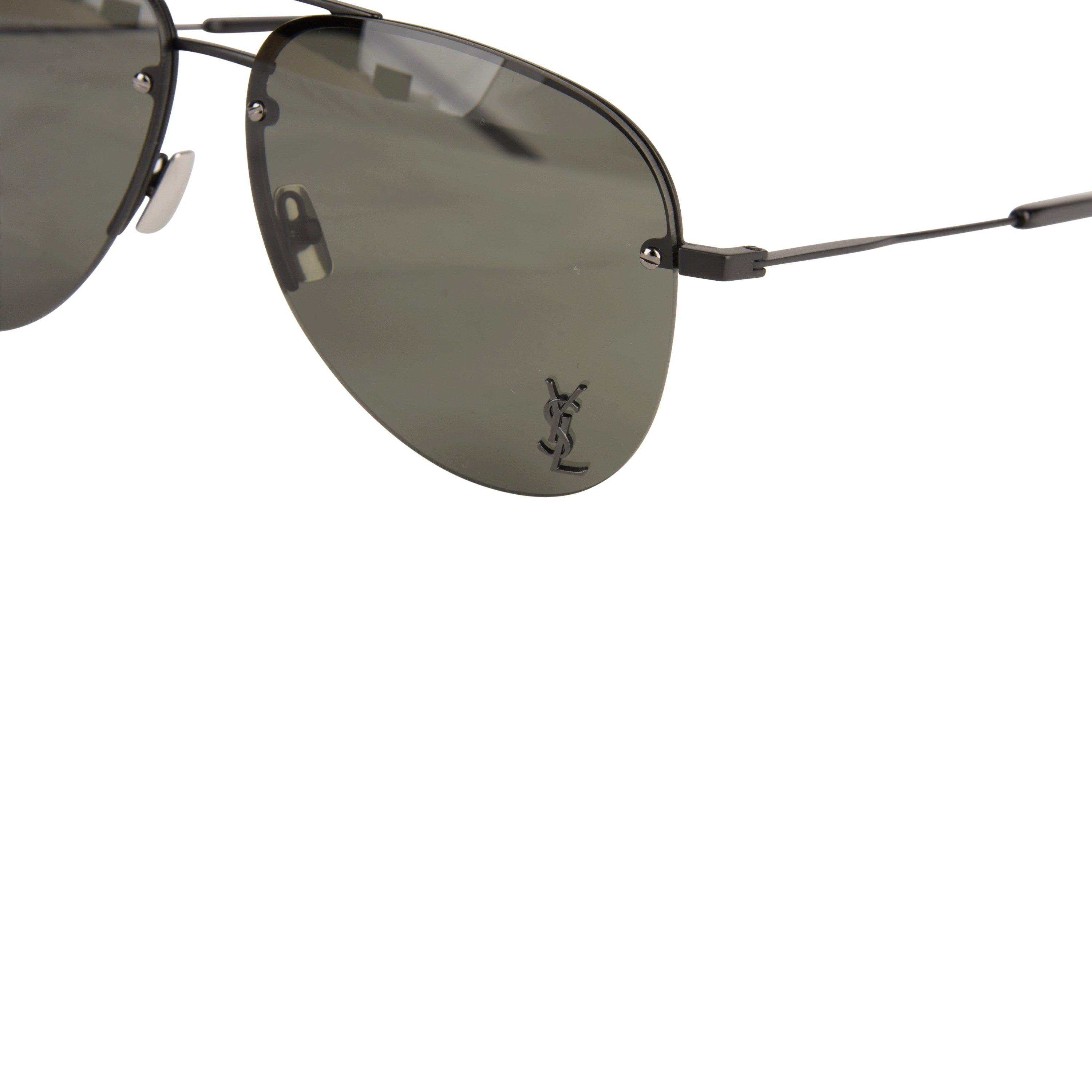 Black/Grey - Saint Laurent - Classic 11 M Aviators - 6