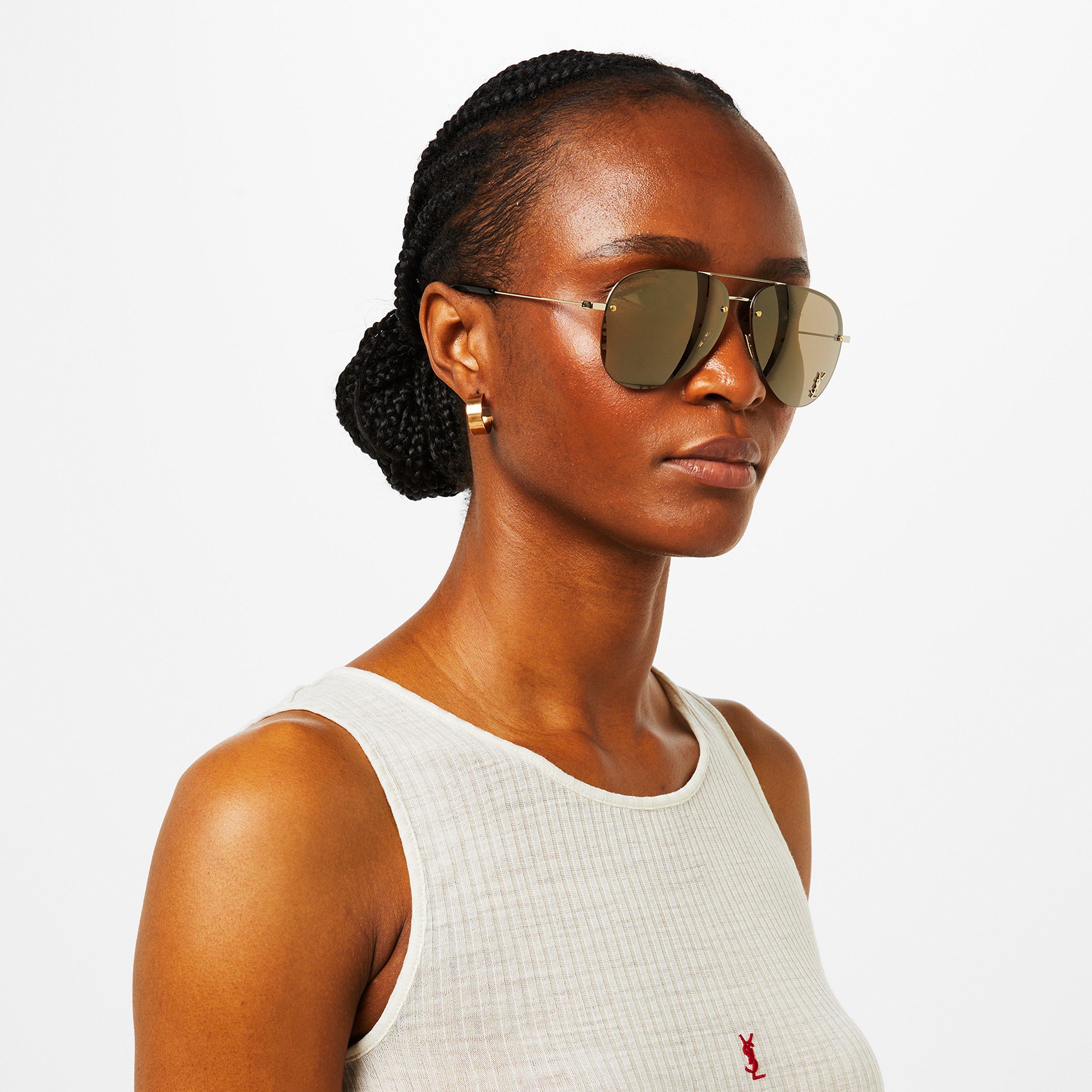 Gold/Gld/Brnz - Saint Laurent - Classic 11 M Aviators - 2