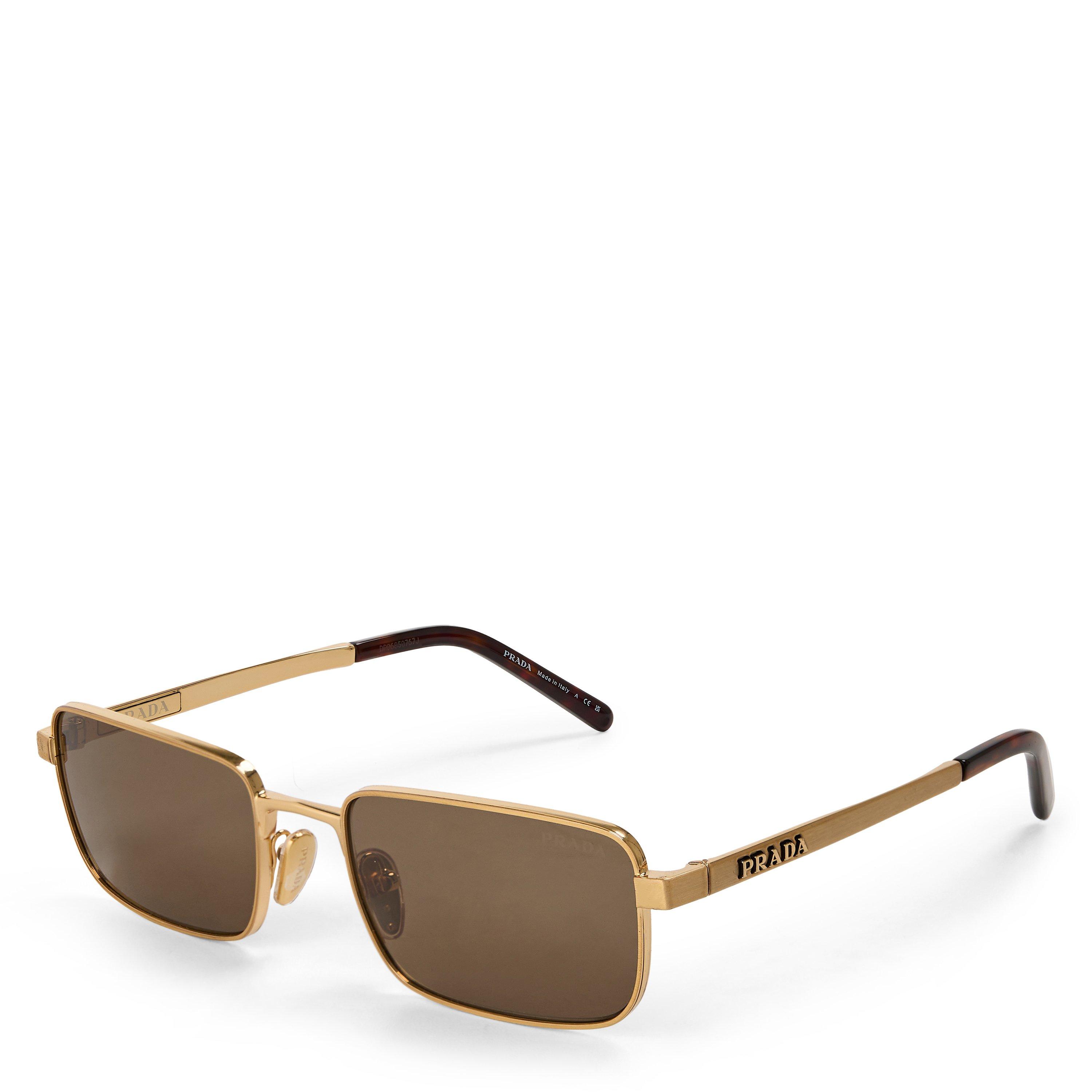 Gold/Brown - Prada - Men's 0PR D54S Square Sunglasses - 1
