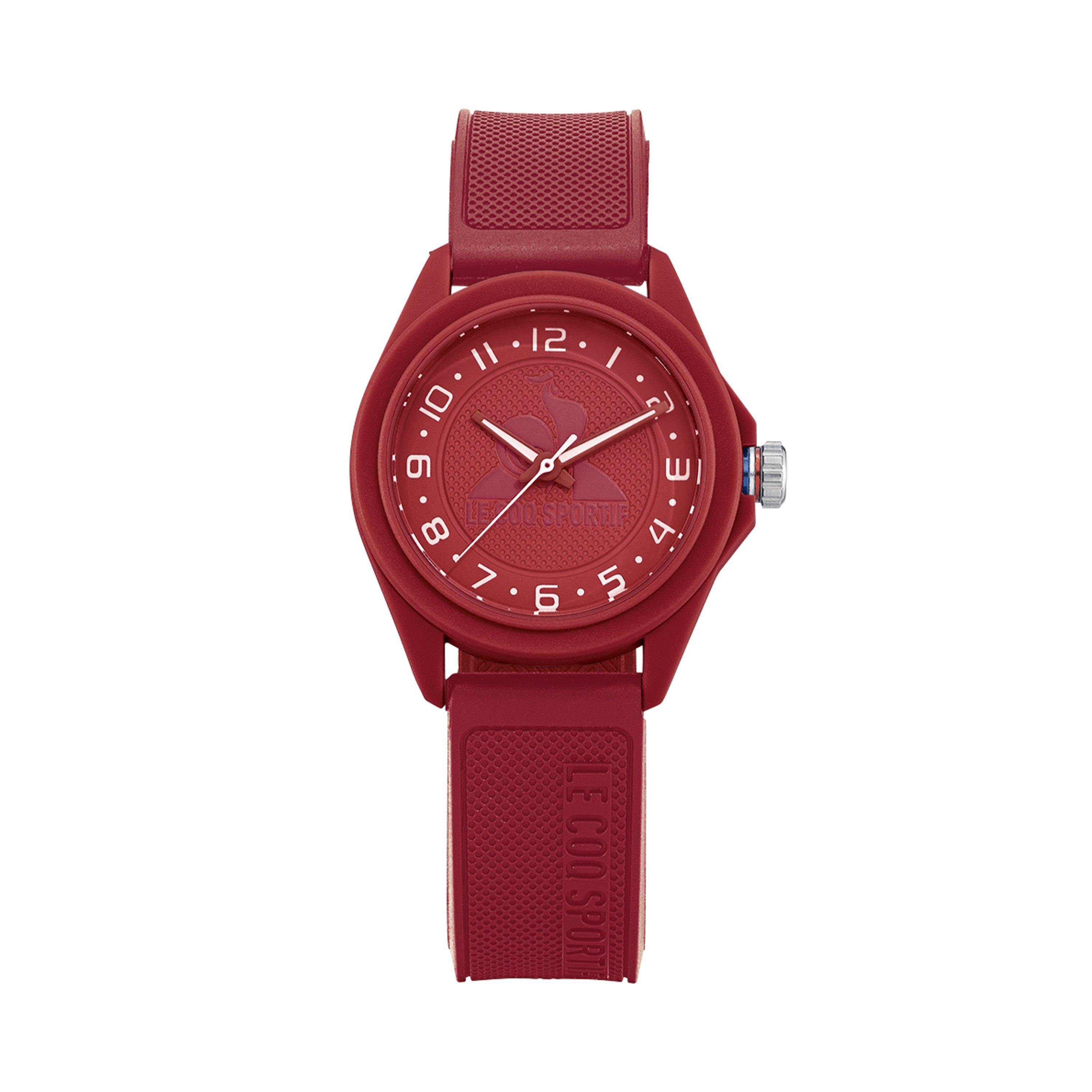 Red - Le Coq Sportif - Monochrome Red Quartz 32mm Digital Watch