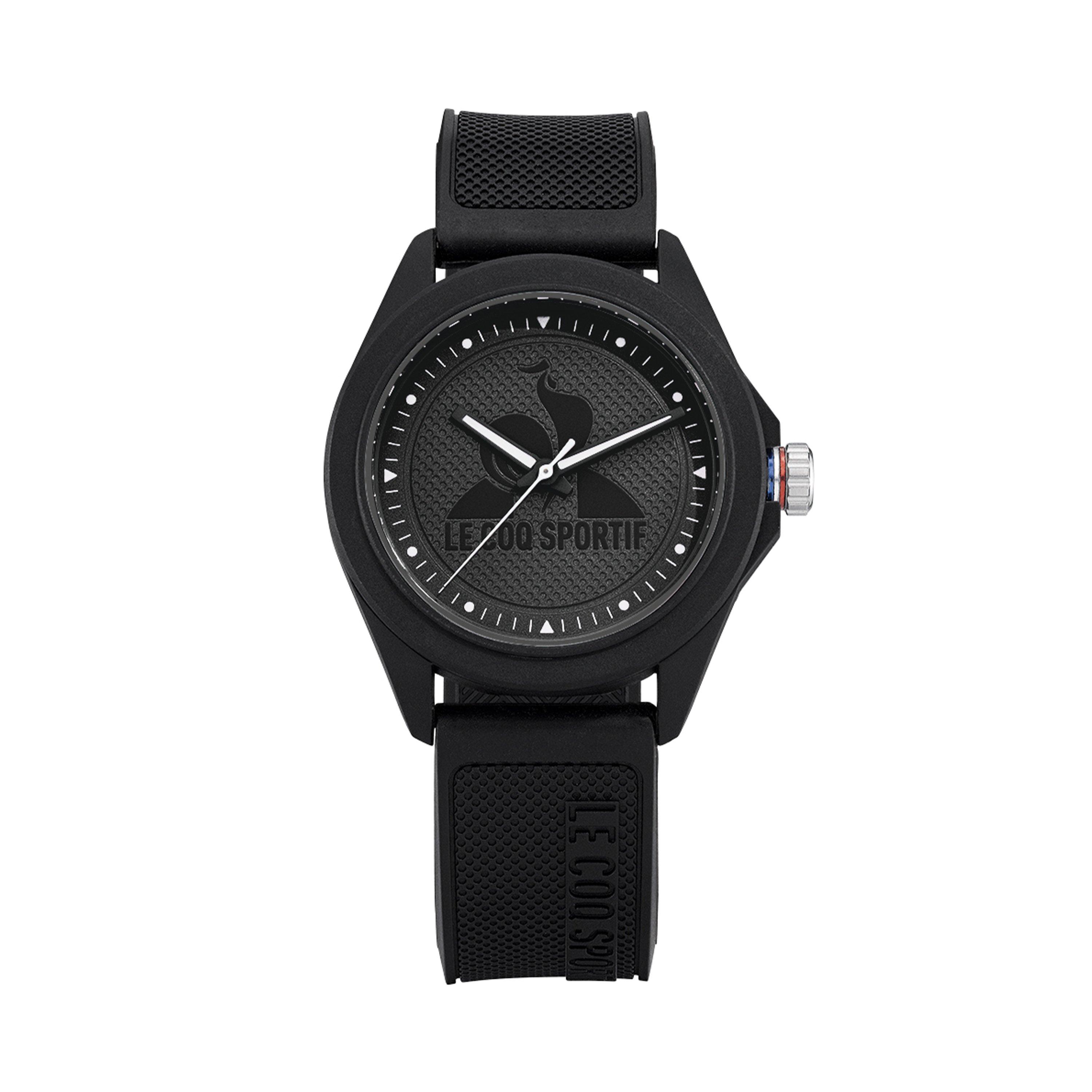 Black - Le Coq Sportif - Women's Monochrome Black Plastic Strap Watch
