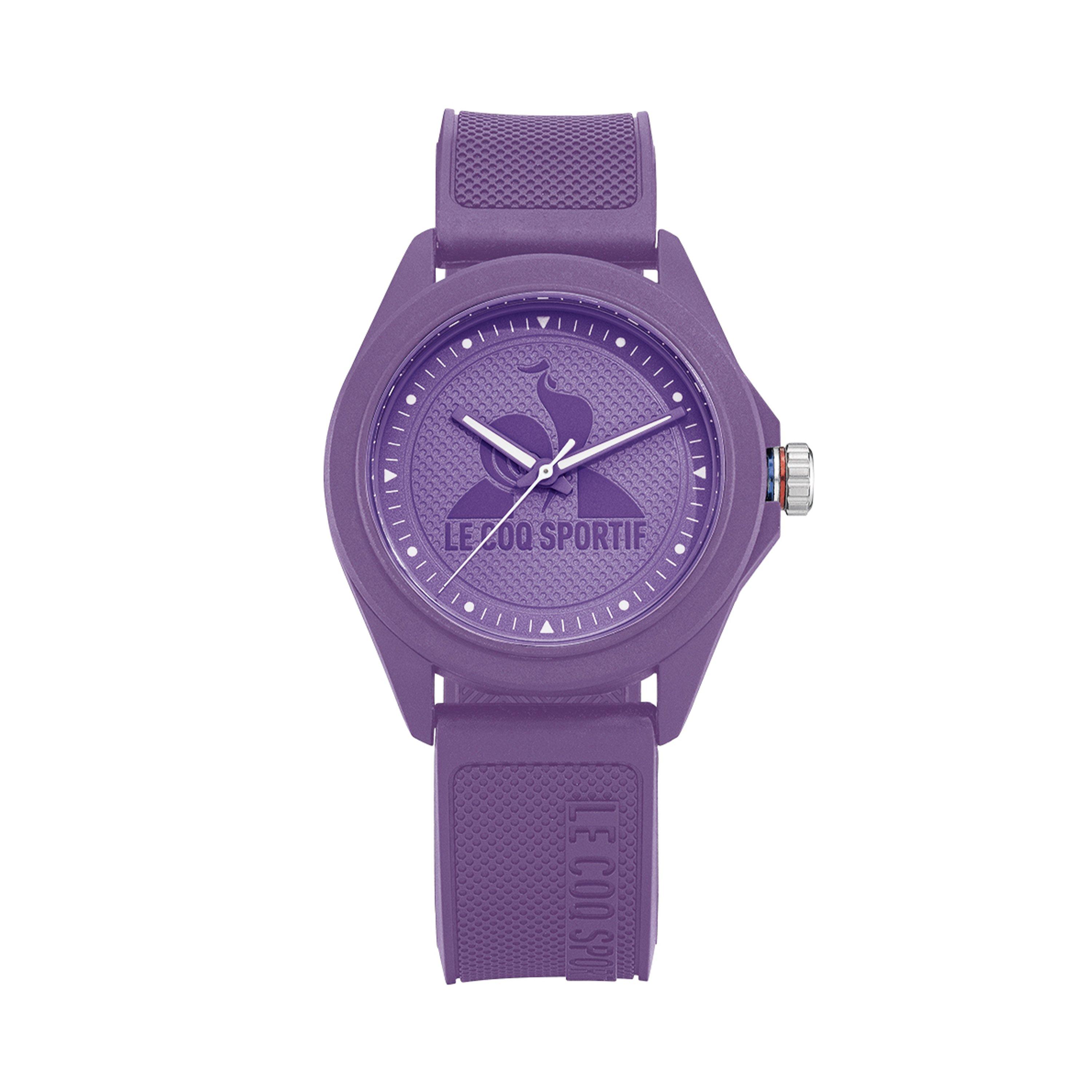 Purple - Le Coq Sportif - Women's Monochrome Purple Plastic Strap Digital Watch