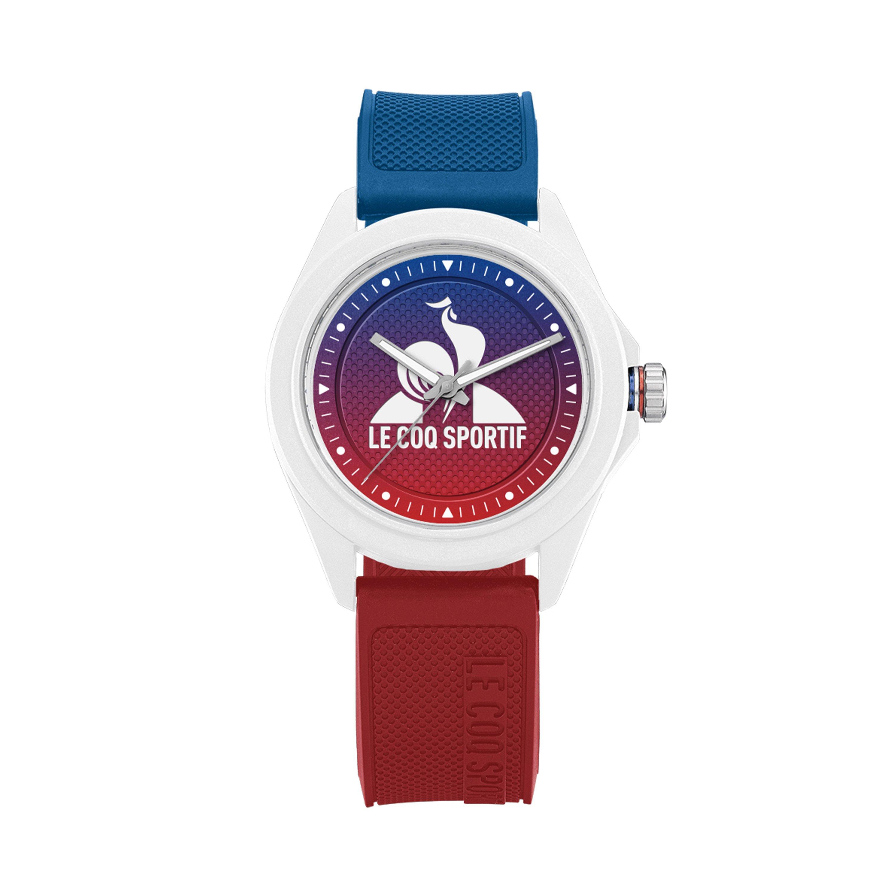 White/Blue/Red - Le Coq Sportif - Women's Monochrome Digital Watch