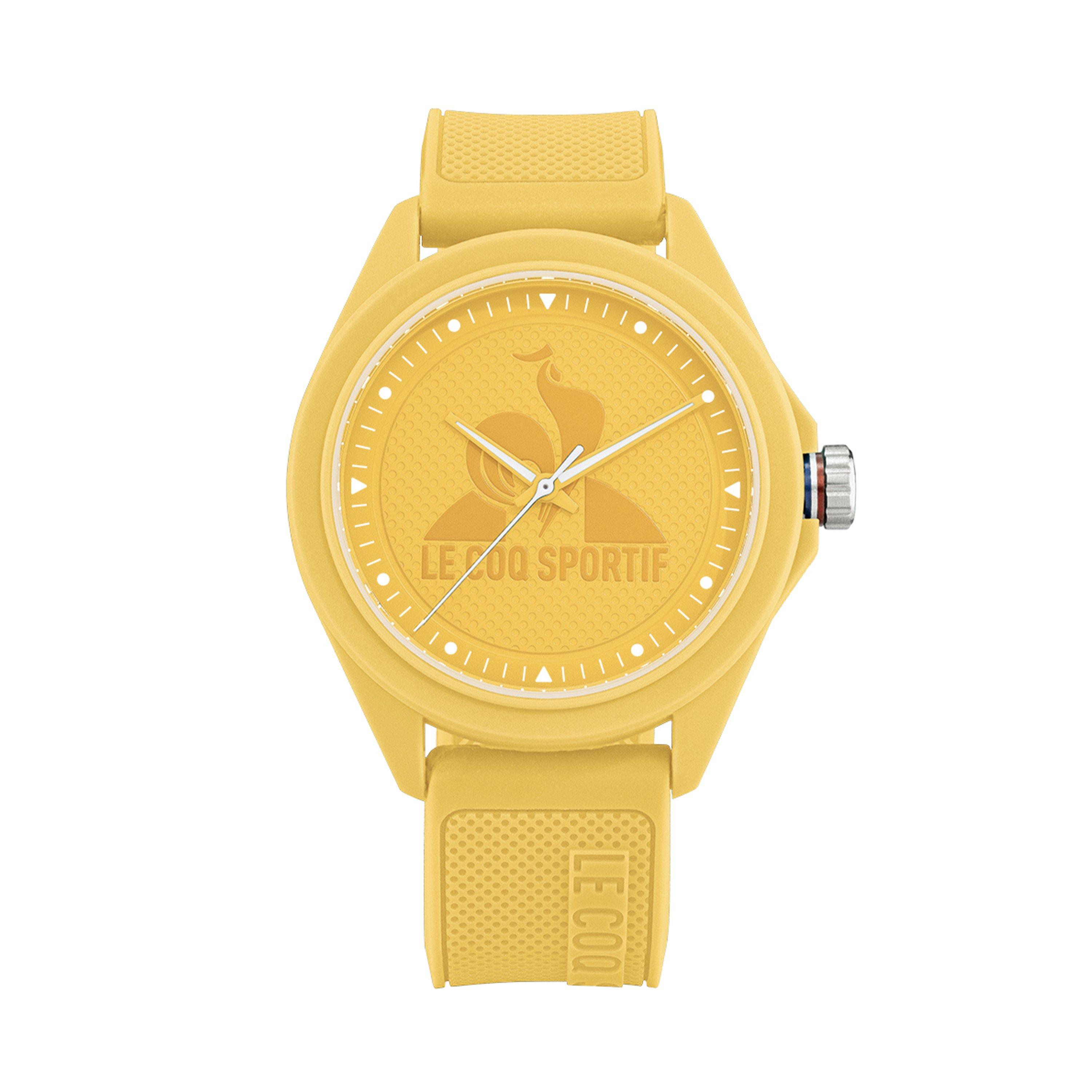 Yellow - Le Coq Sportif - Men's Monochrome Yellow Plastic Strap Digital Watch