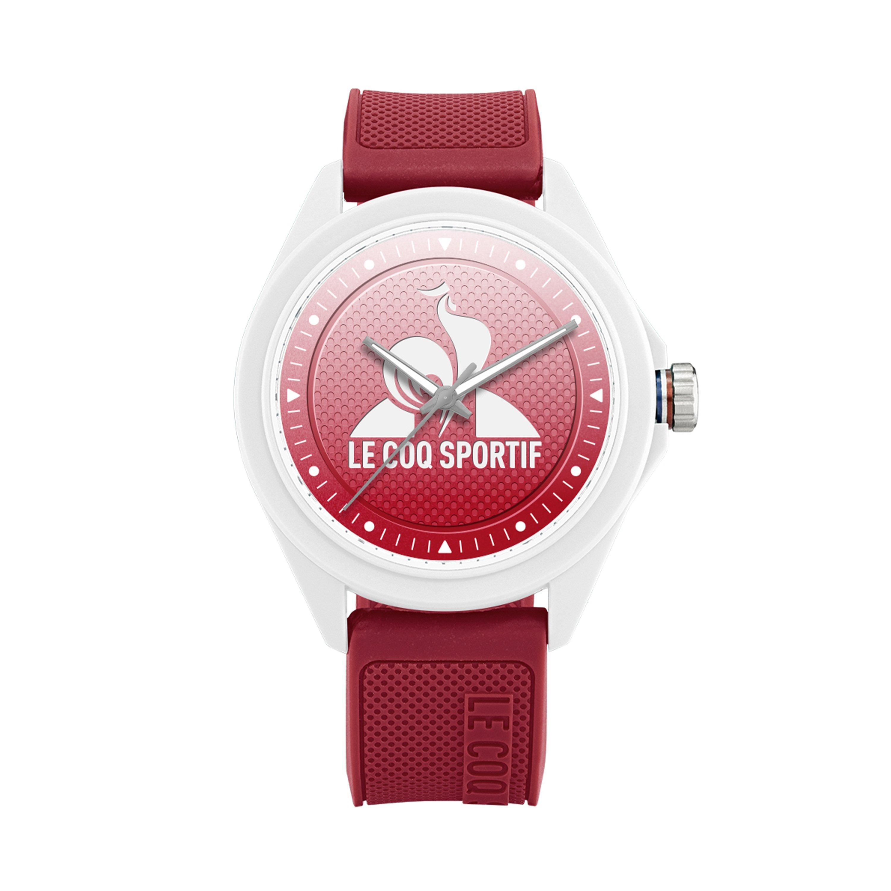 White/Red - Le Coq Sportif - Homme Monochrome Digital Watch