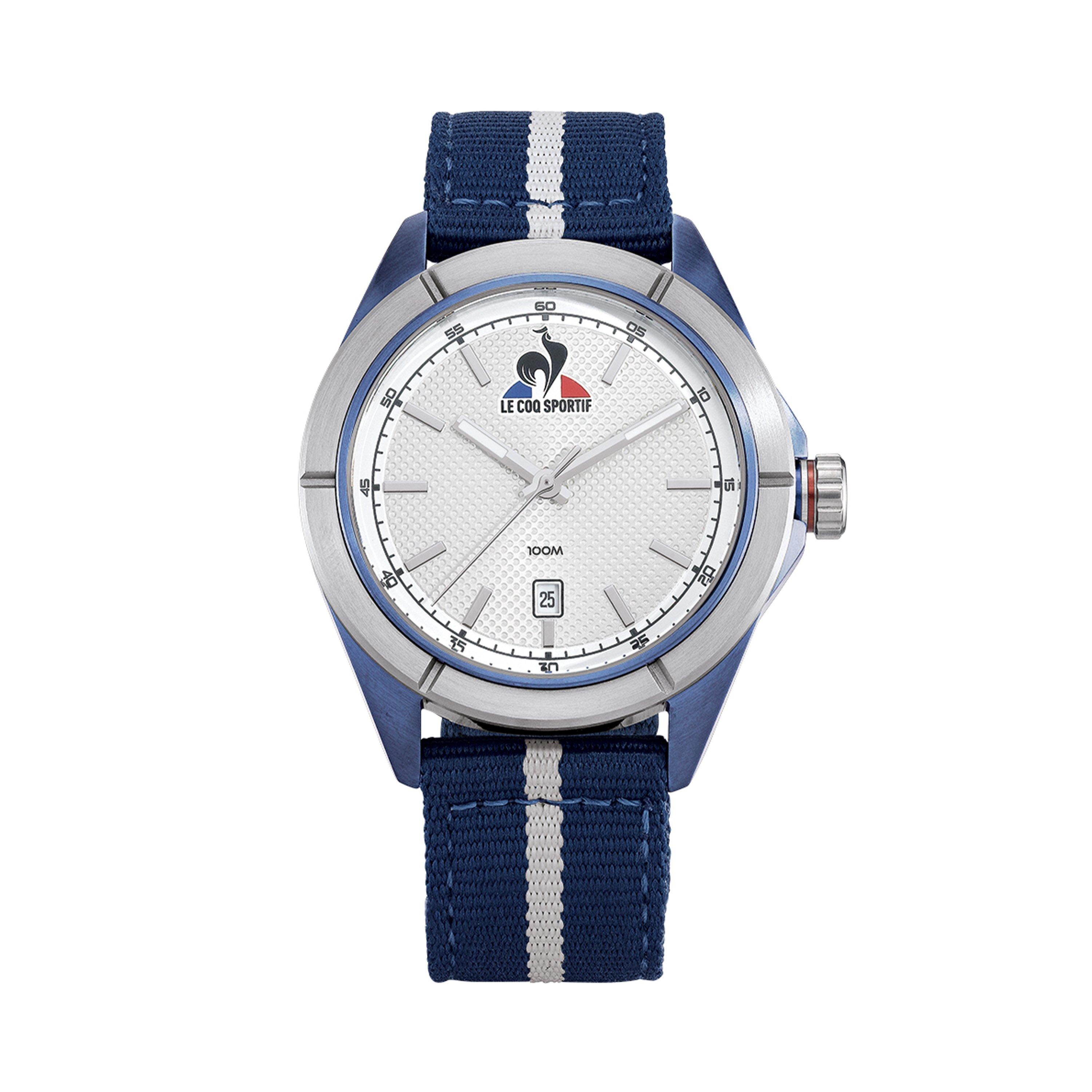 Blue/Grey - Le Coq Sportif - Essential Blue Nylon Digital Watch