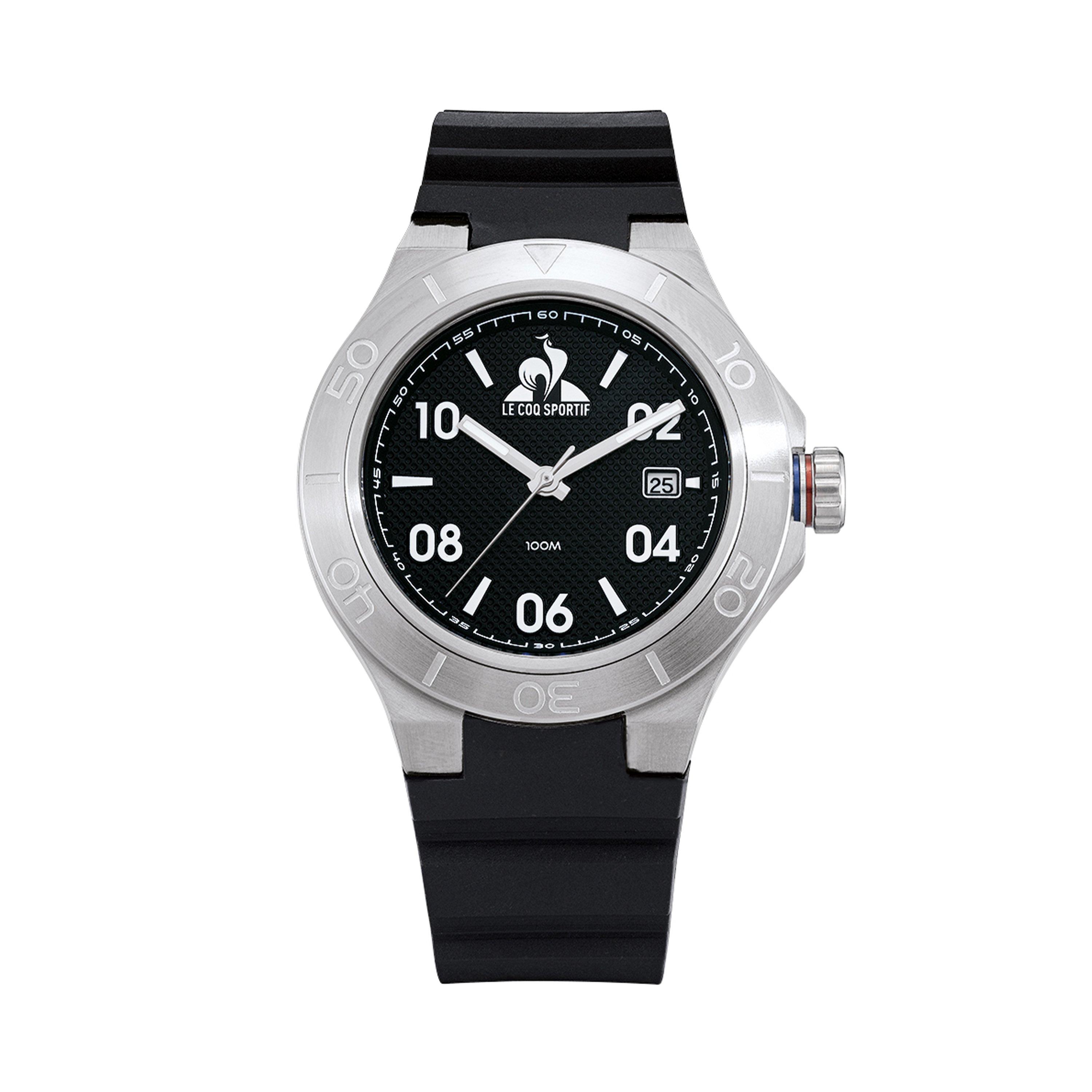 Black/Grey - Le Coq Sportif - Men's Integrated Plastic Strap Digital Watch