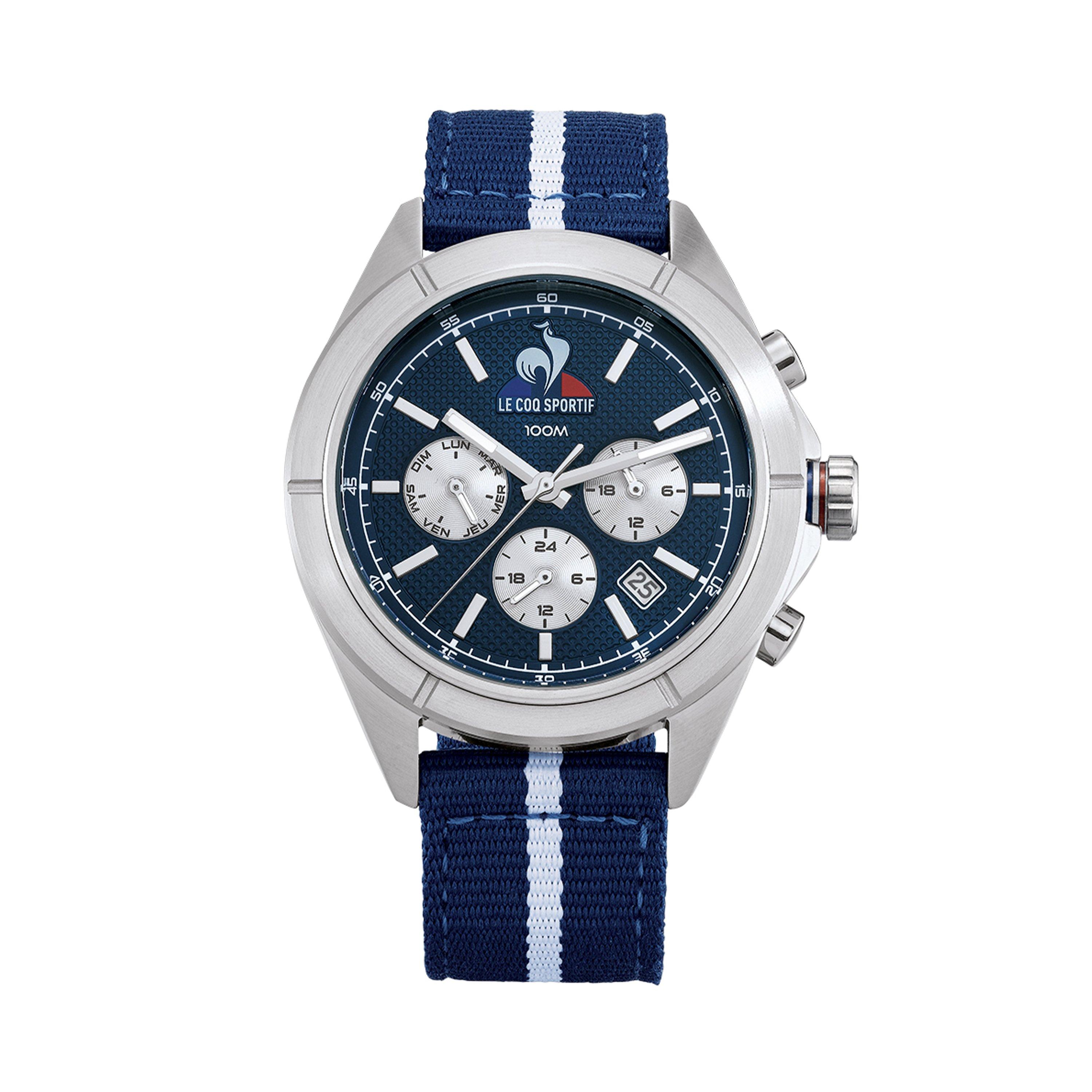 Navy/Grey - Le Coq Sportif - Essential Blue Nylon Digital Watch