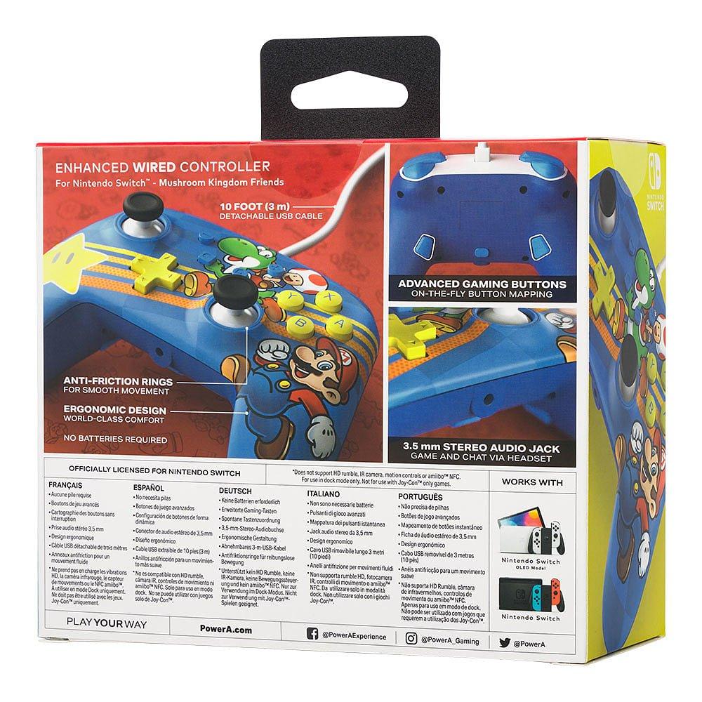 Pilz-Königreich - PowerA - Switch Wired Controller - Mushroom Kingdom Friends - 12