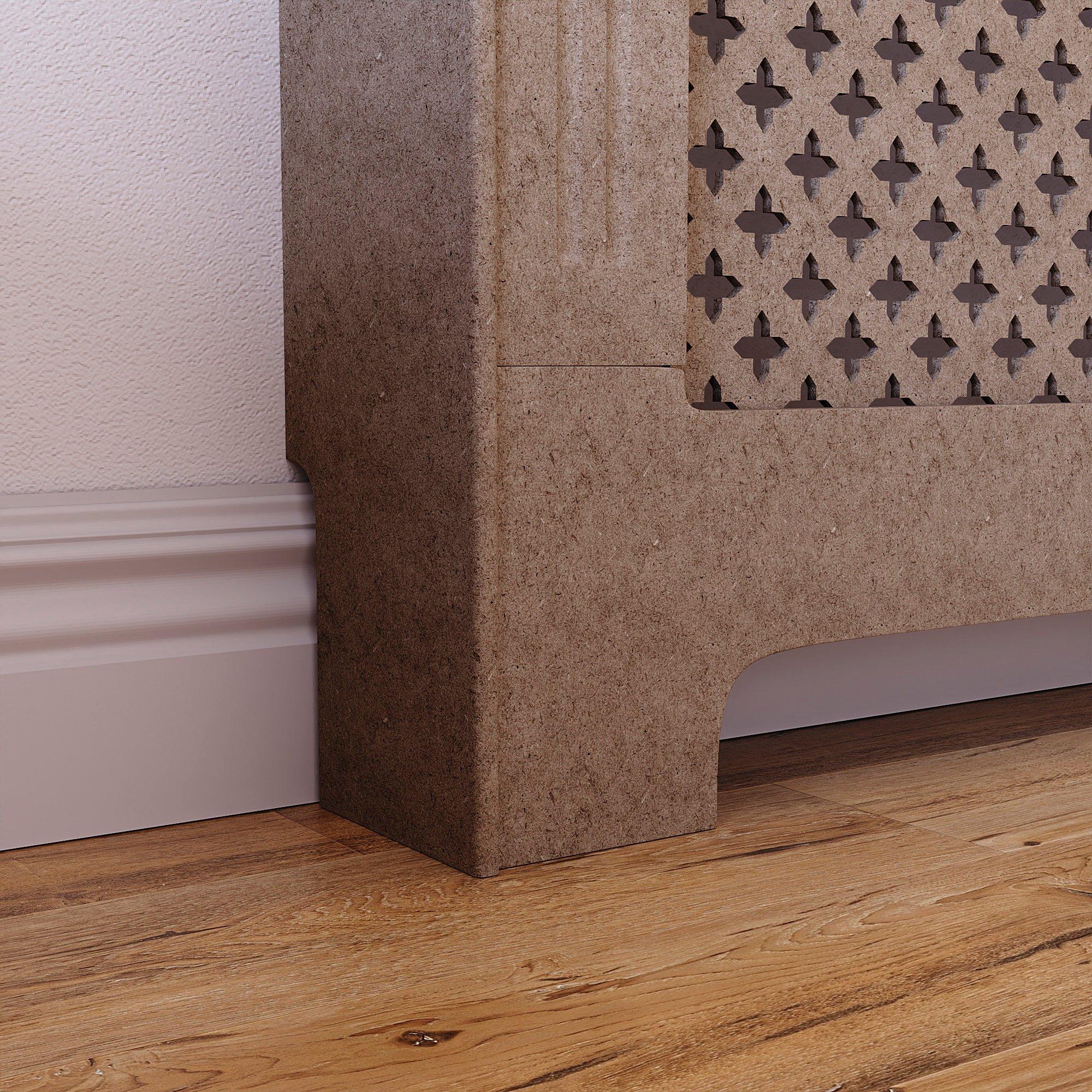 Natural - Lassic - Vida Designs Oxford Radiator Cover, Extra Large - 6