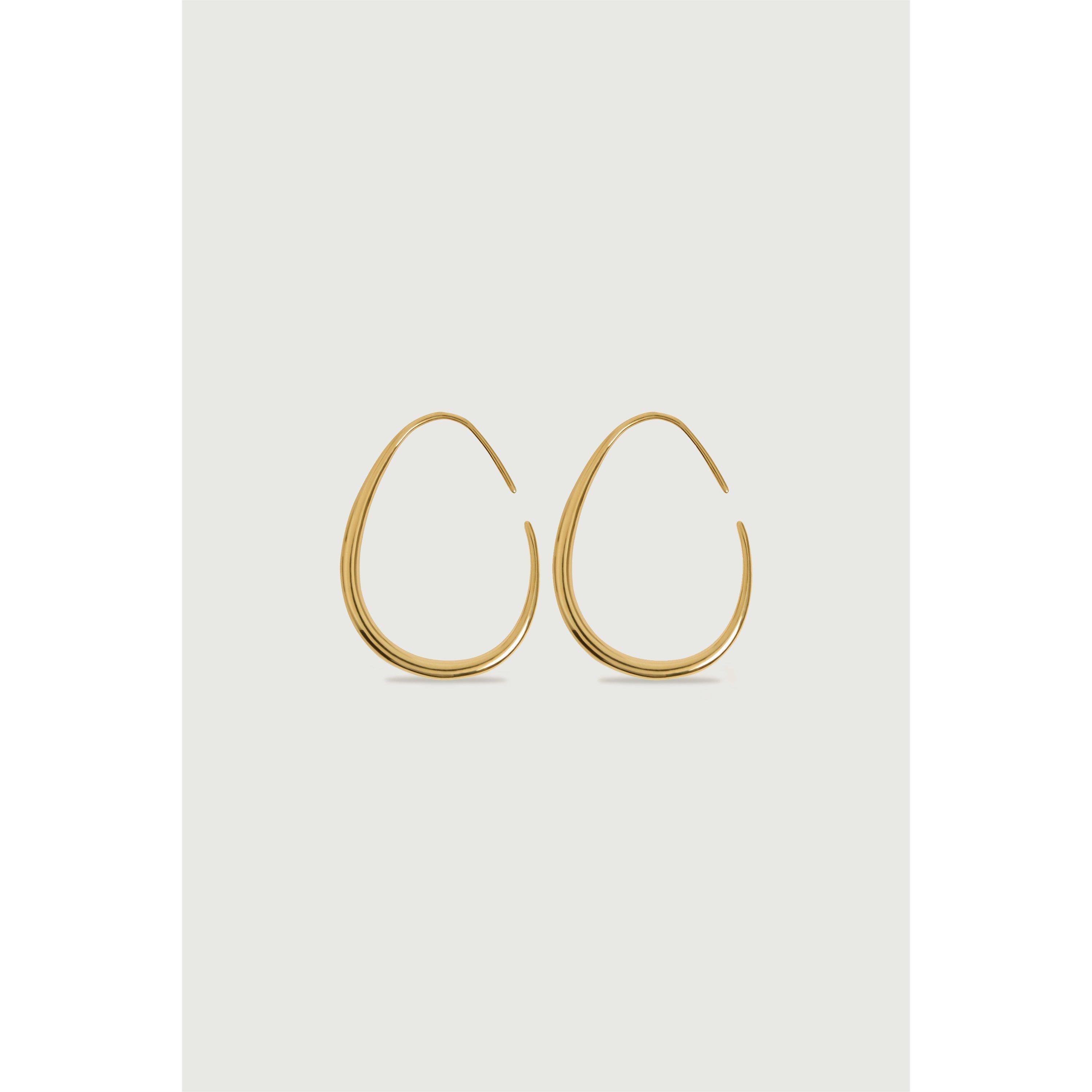 Gold - Soeur - Women's Yasmine Hoop Earrings - 1