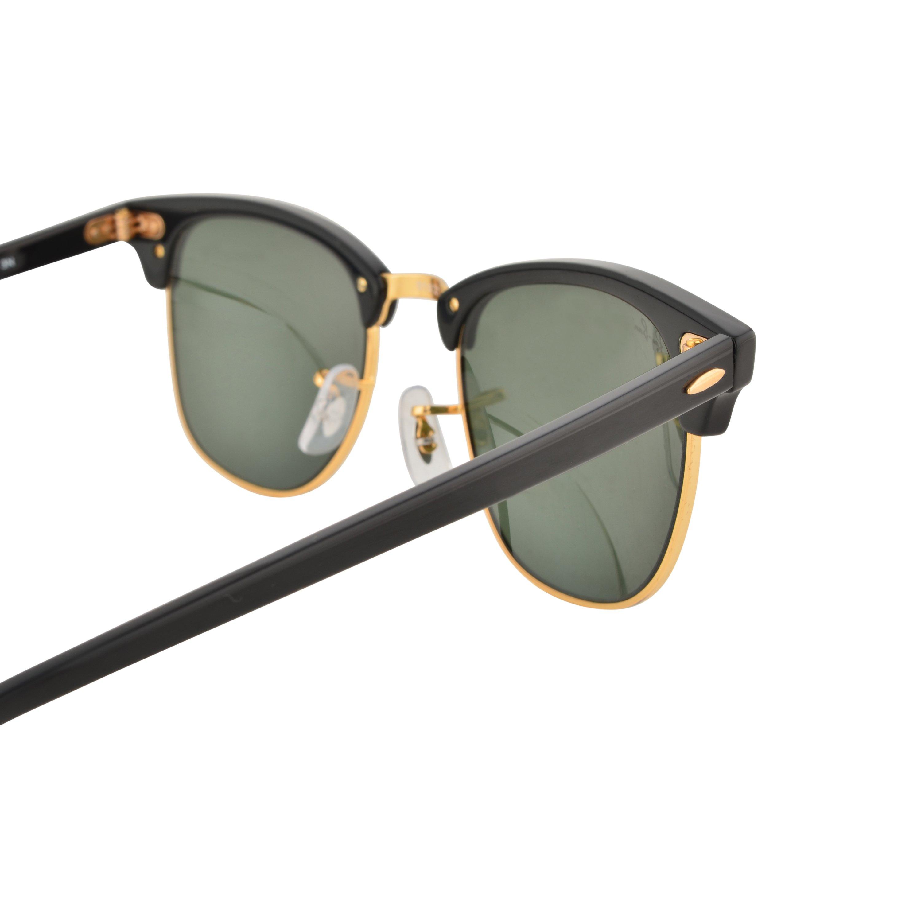 Black/Gold/Grn - Ray-Ban - 0rb3016 Clubmaster Sunglasses - 3