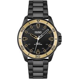 Hugo Gents Streetdiver Black IP Bracelet Watch