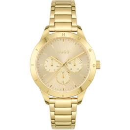 Hugo Ladies Friend Light Yellow Gold IP Bracelet Watch