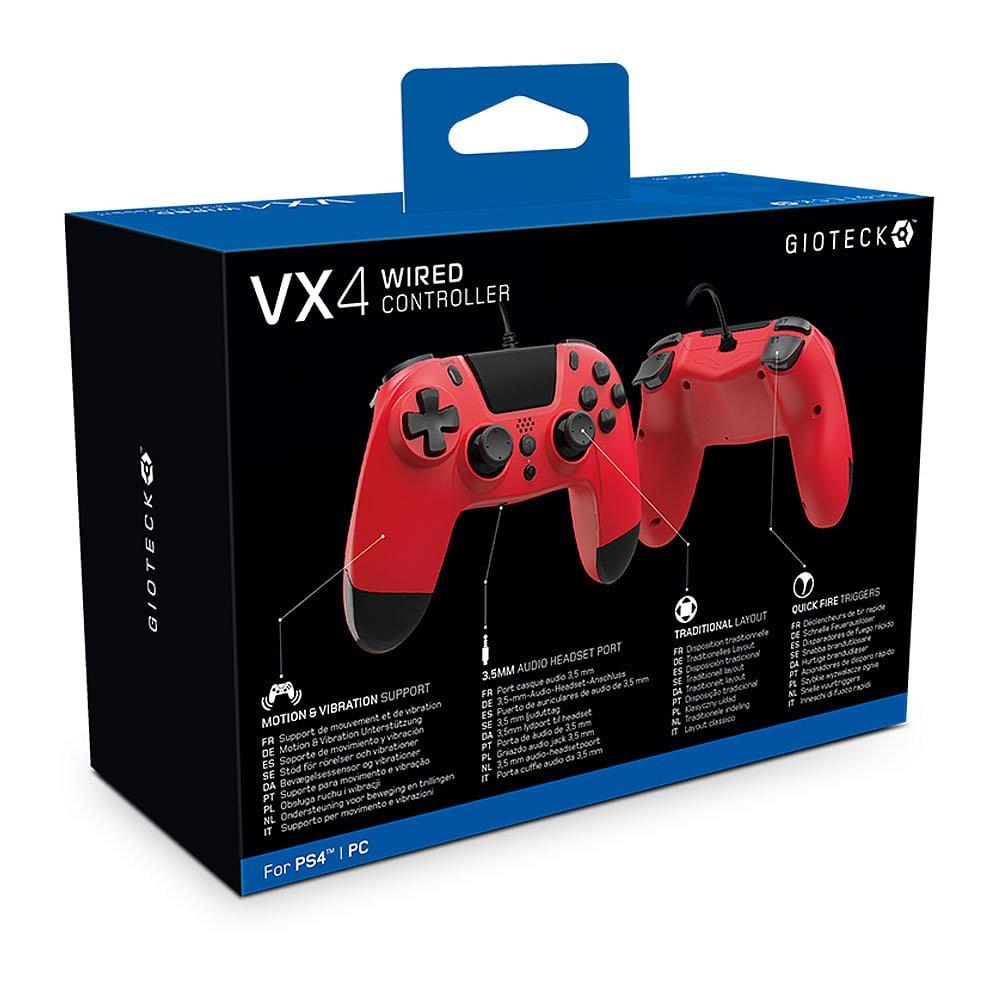 Red - Gioteck - VX-4 Wired Controller - Red - 5