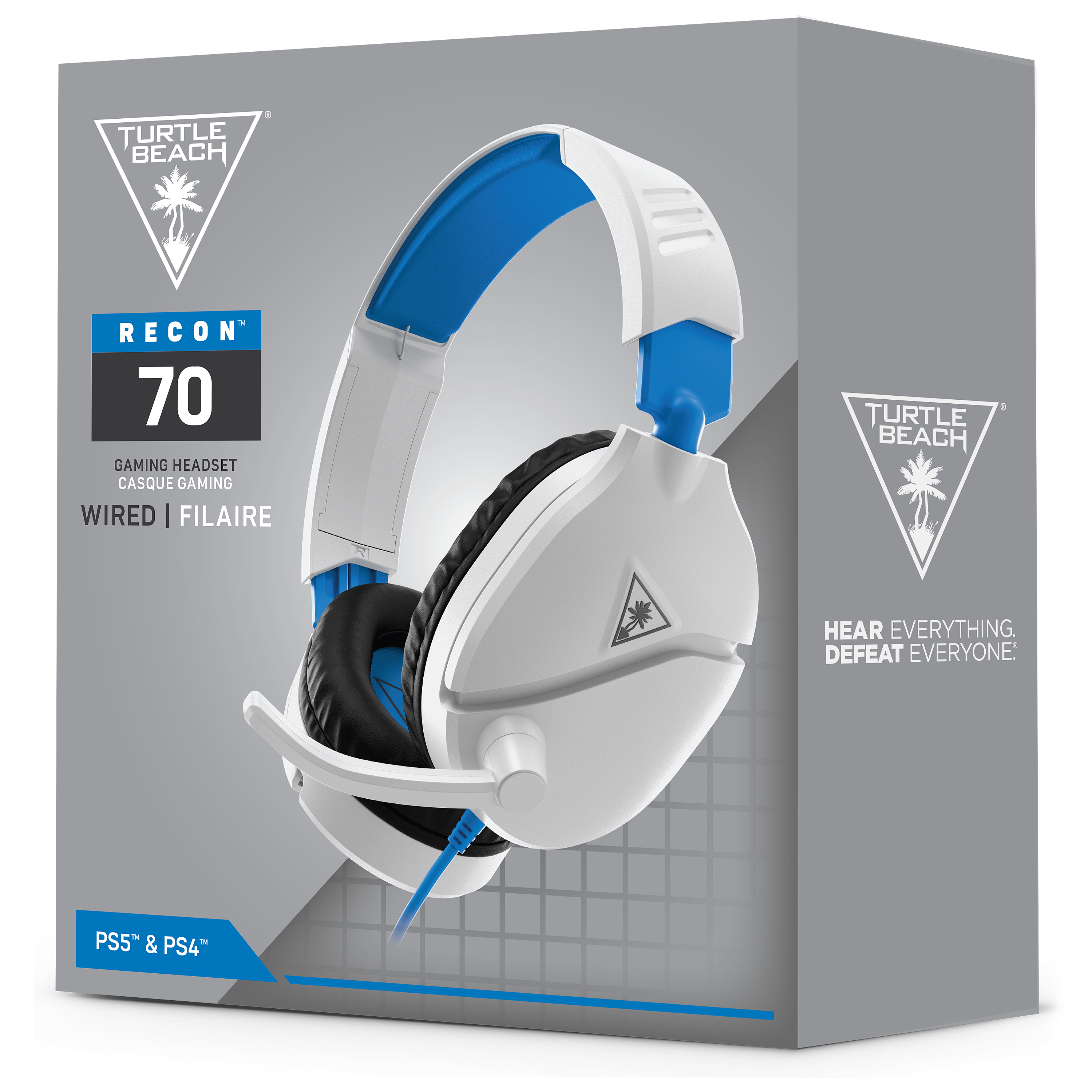White/Blue - Turtle Beach - Recon 70P Headset - White - 13