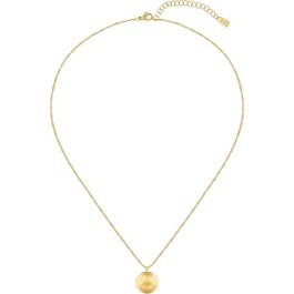 Boss Ladies BOSS Medallion Gold IP Pendant Necklace