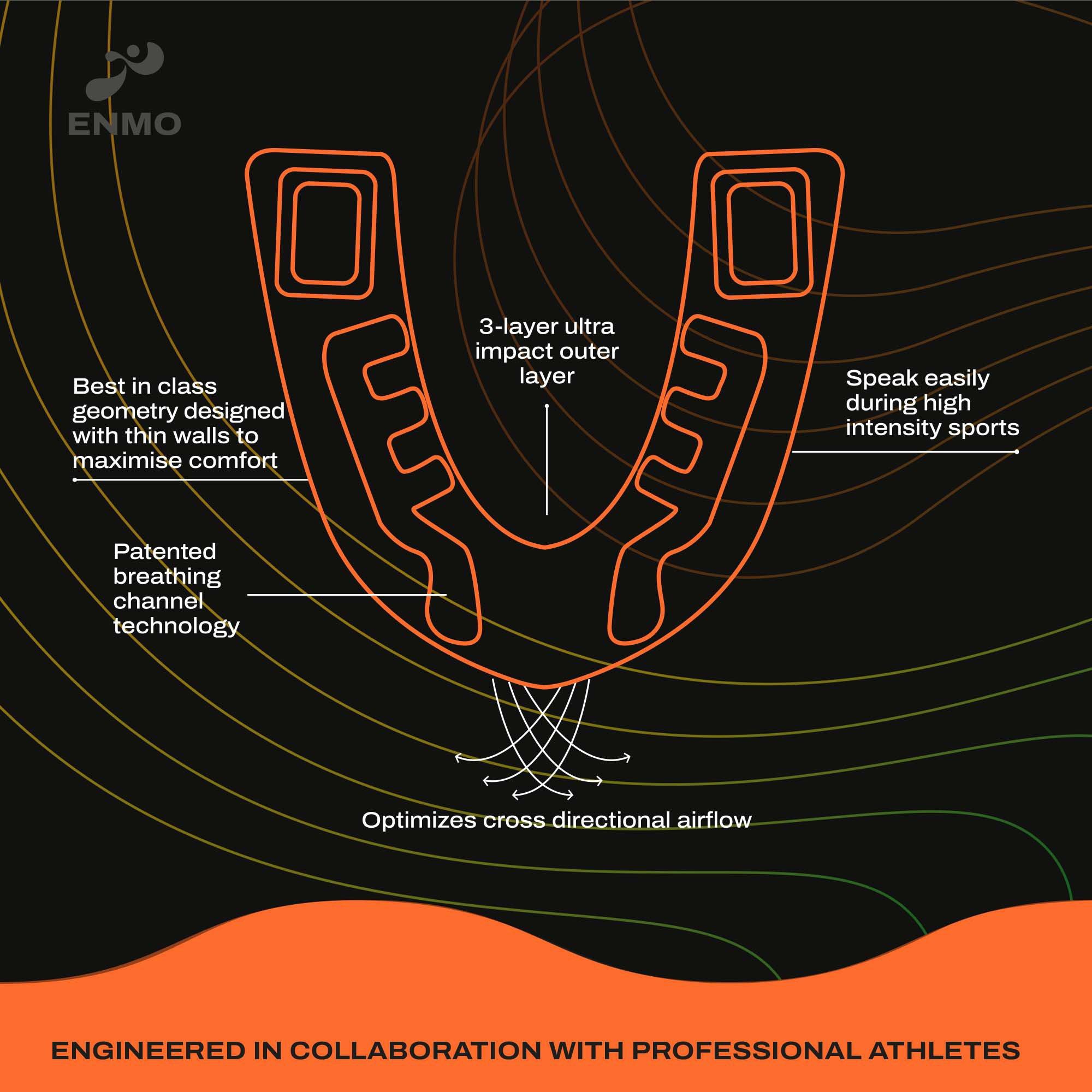 Hvid/Blå - Hy-Pro - MaxillaPro Mouthguard - 4