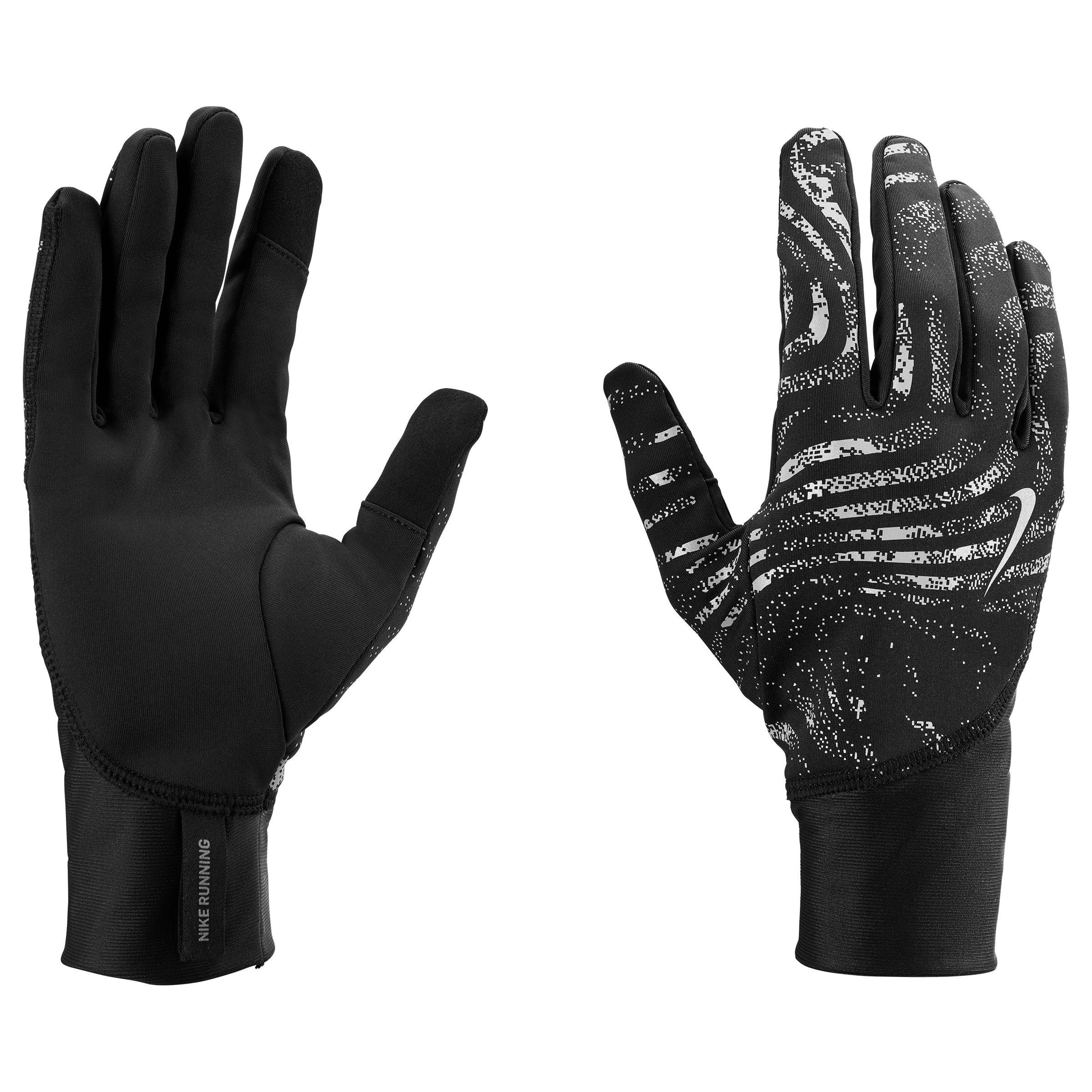 Black/Reflect - Nike - Pacer Mens Therma-FIT Midweight Running Glove- Reflective - 3