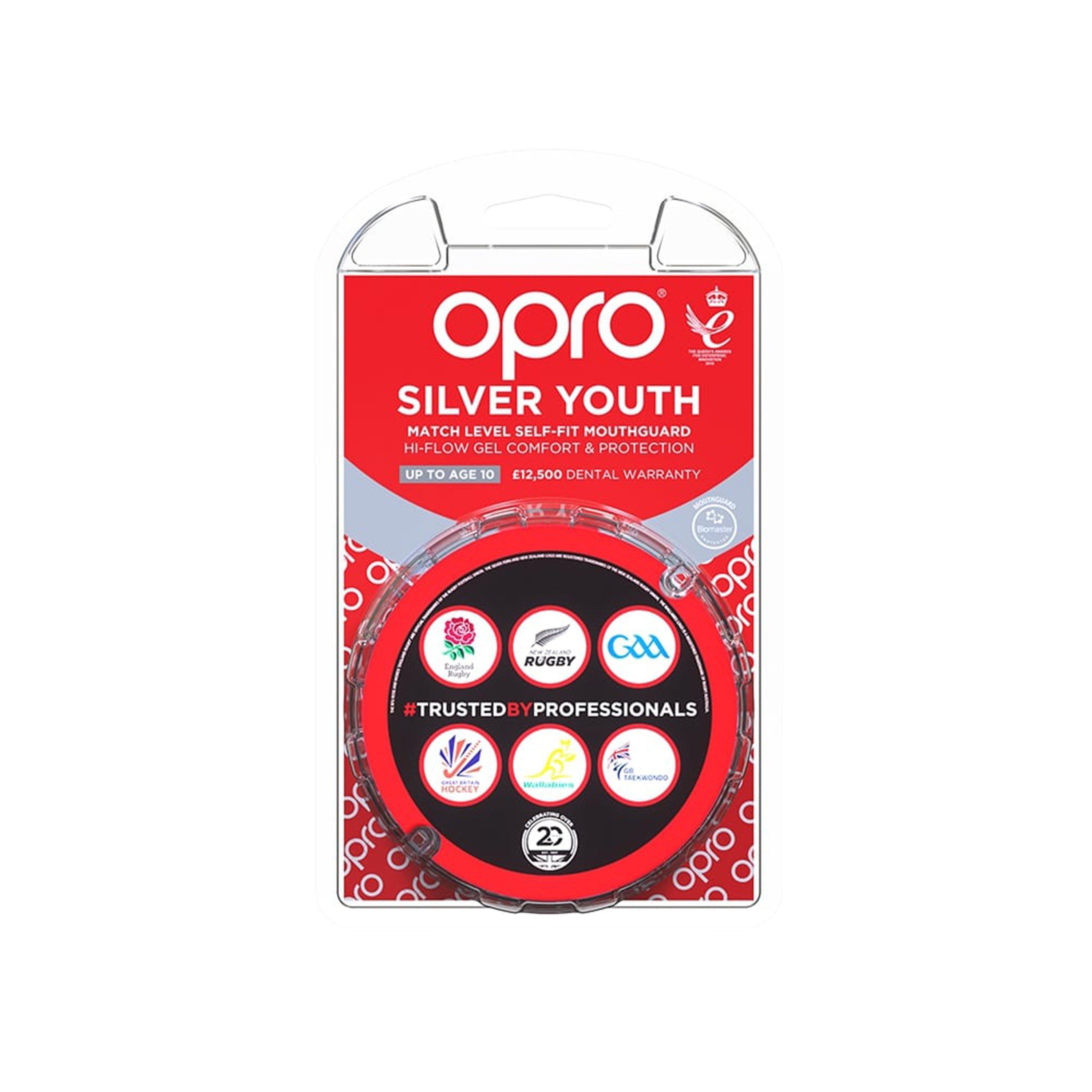 Weiß/Schwarz - Opro - Silver Mouth Guard Juniors - 2