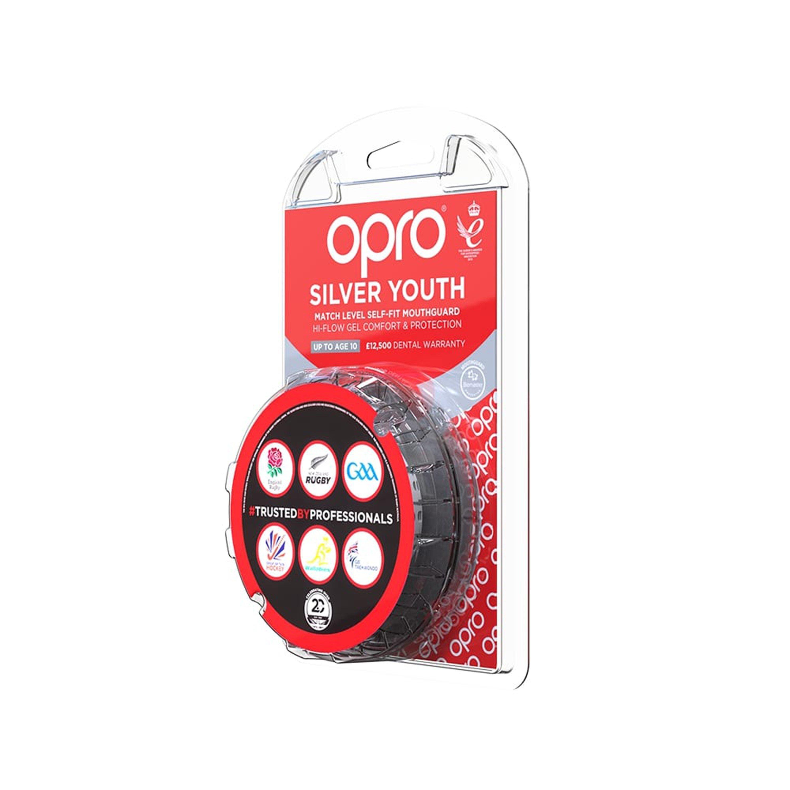 Weiß/Schwarz - Opro - Silver Mouth Guard Juniors - 3