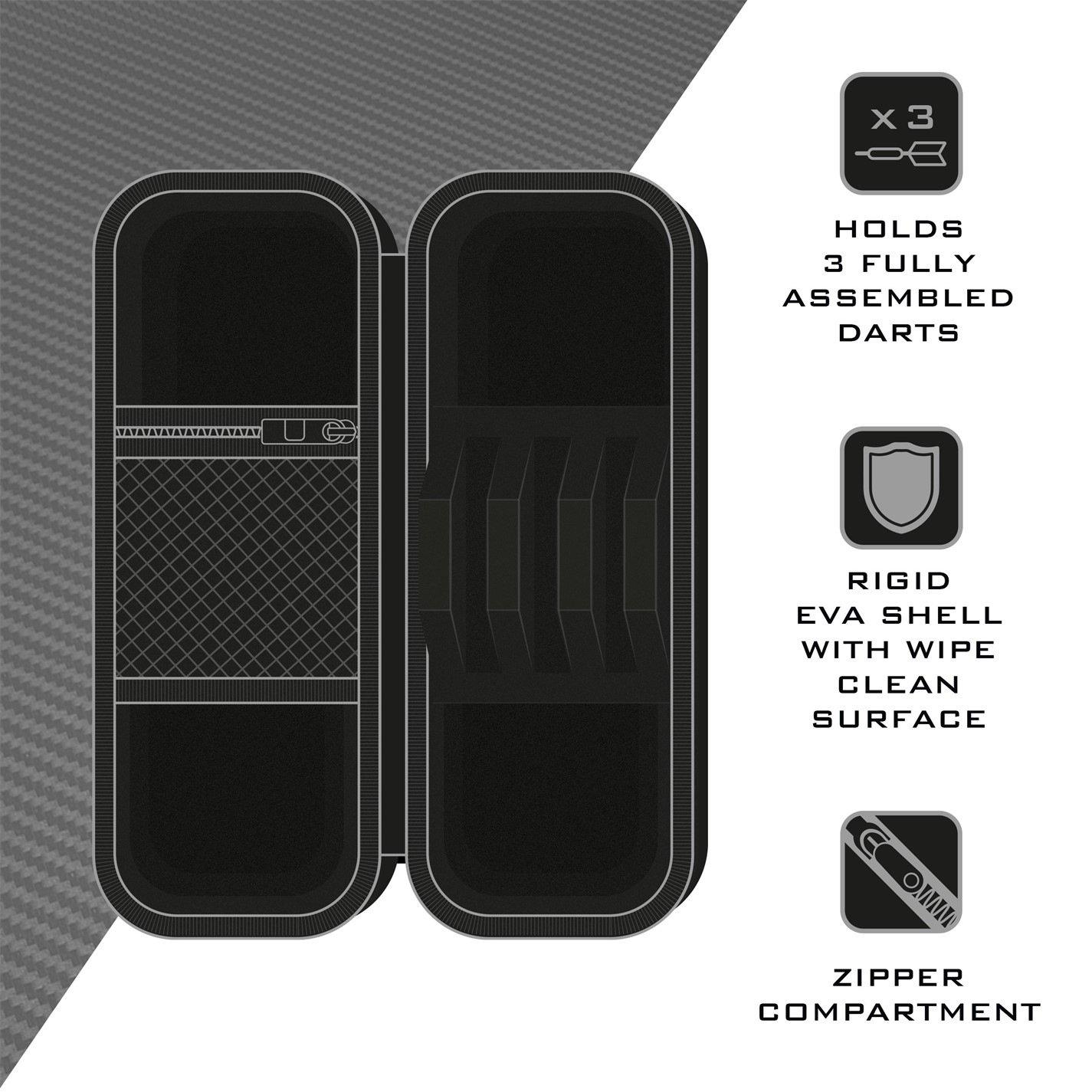 Black - Harrows Darts - Carbon Wallet - 4