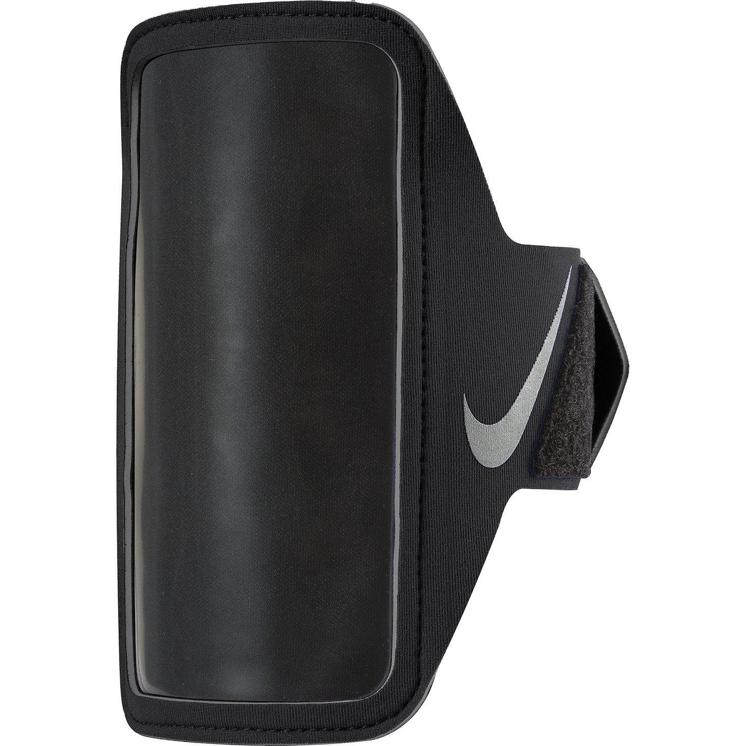 Nike Men's Lean Arm Band Visibility Running Armband - Black/Silver