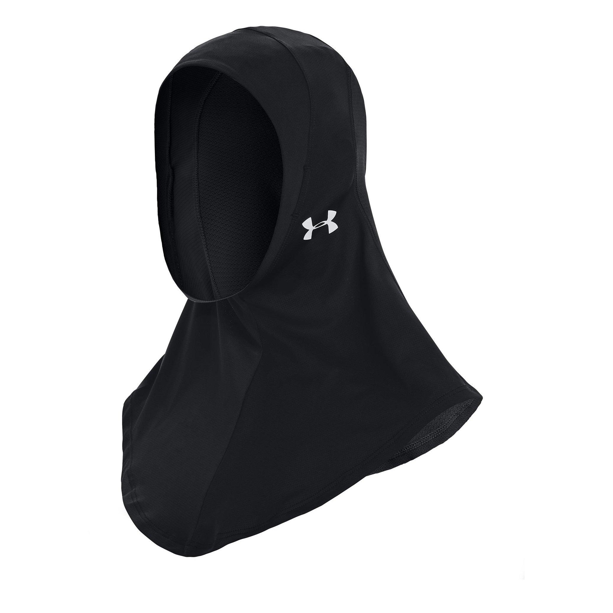 Black/Silver - Under Armour - Womens Sport Hijab - 1