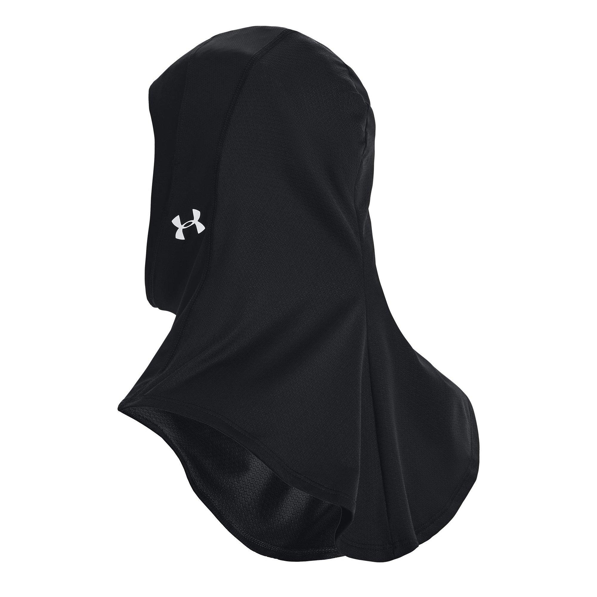 Black/Silver - Under Armour - Womens Sport Hijab - 2