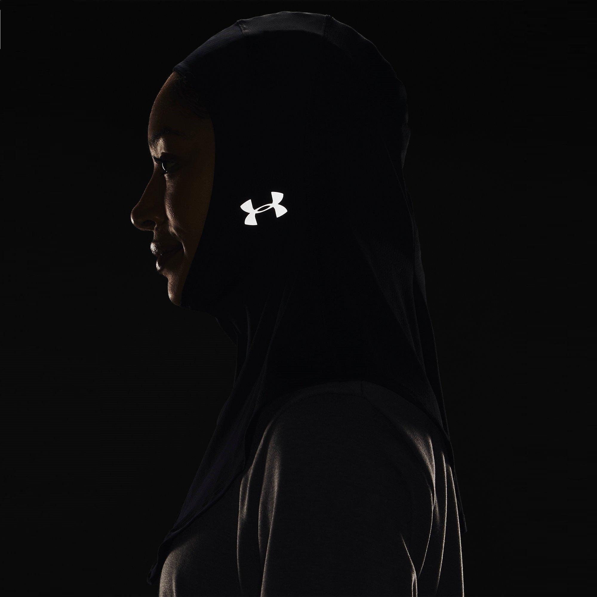Black/Silver - Under Armour - Womens Sport Hijab - 4