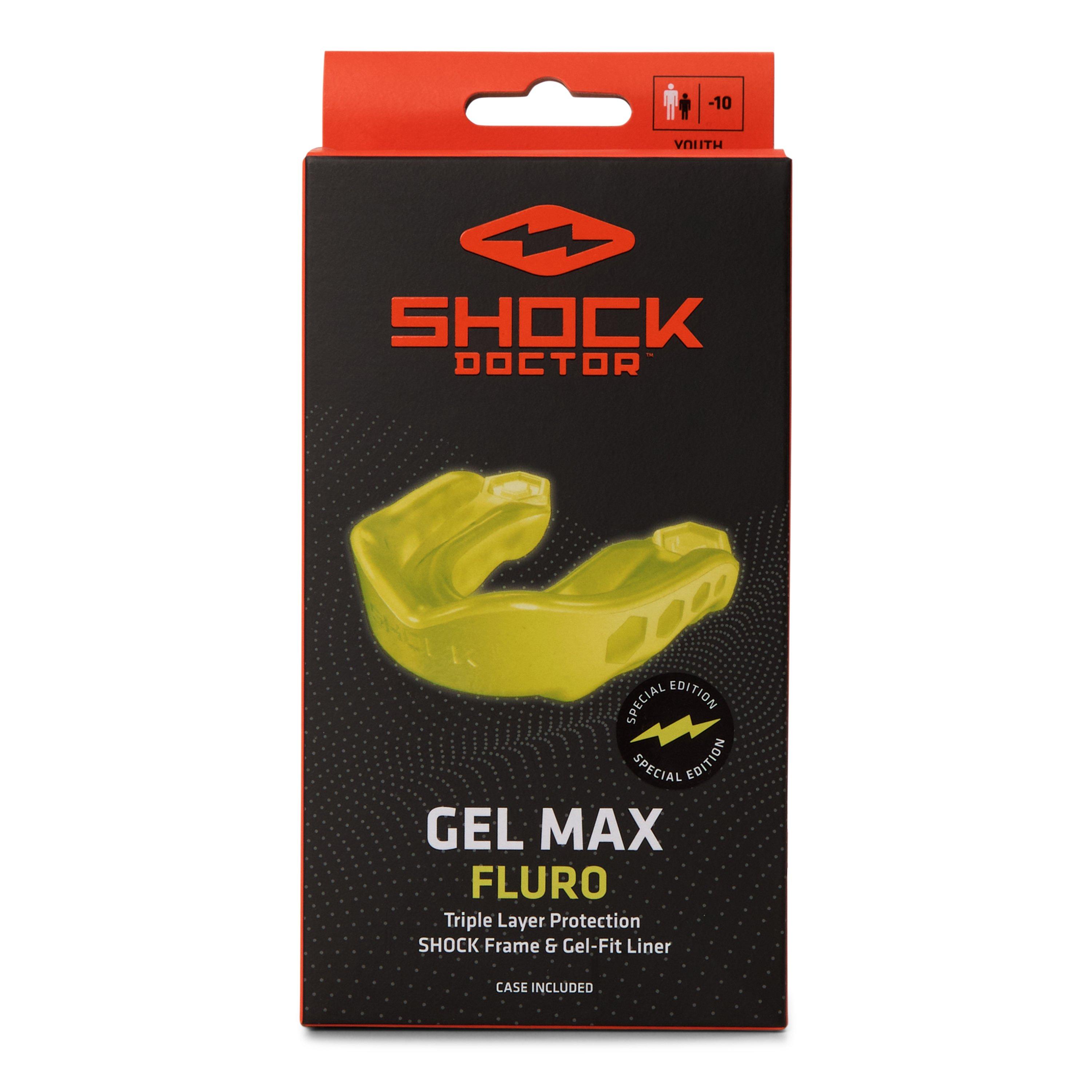 Shock Doctor  Gel Max Mouth Guard - Fluro Yellow - Junior
