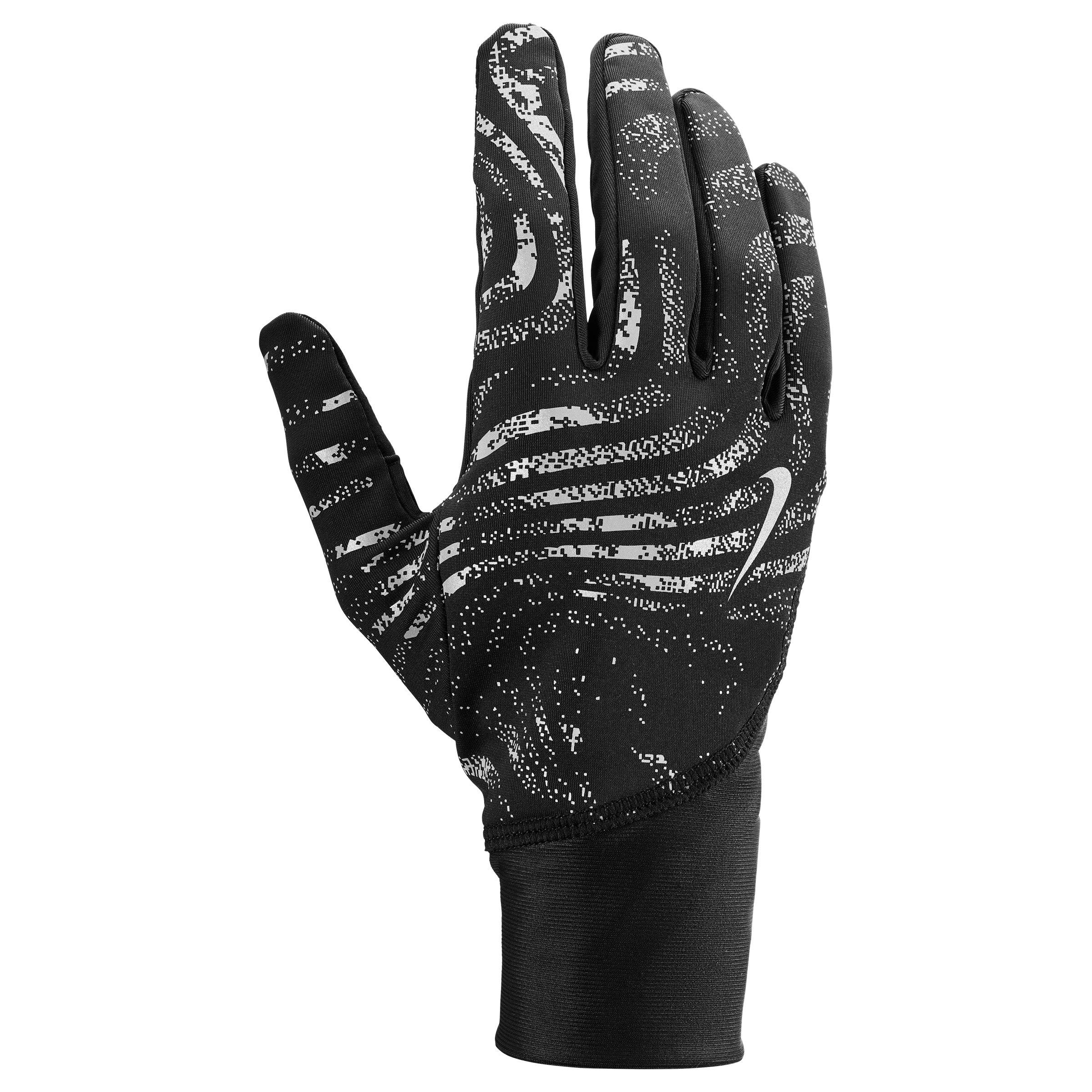 Nike Women's Pacer Therma-Fit Midweight Running Glove- Reflective - Black/Reflect - M