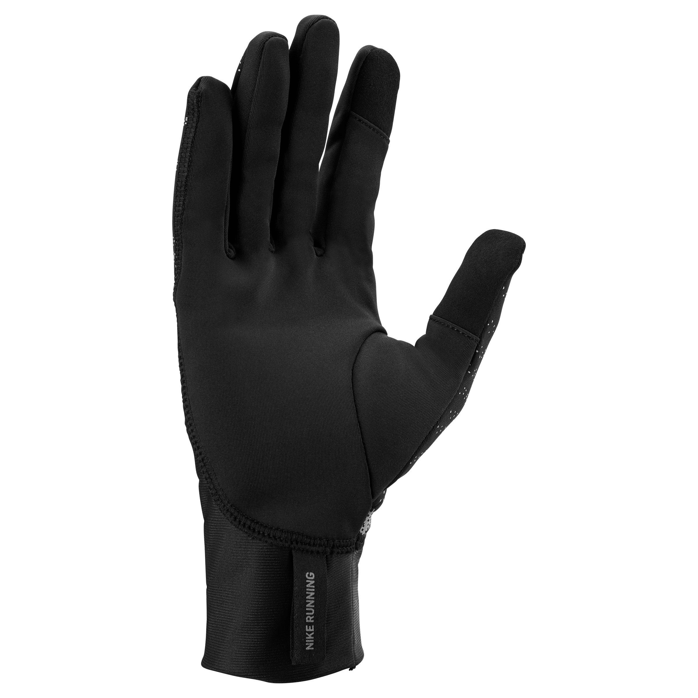 Black/Reflect - Nike - Pacer Womens Therma-FIT Midweight Running Glove- Reflective - 2